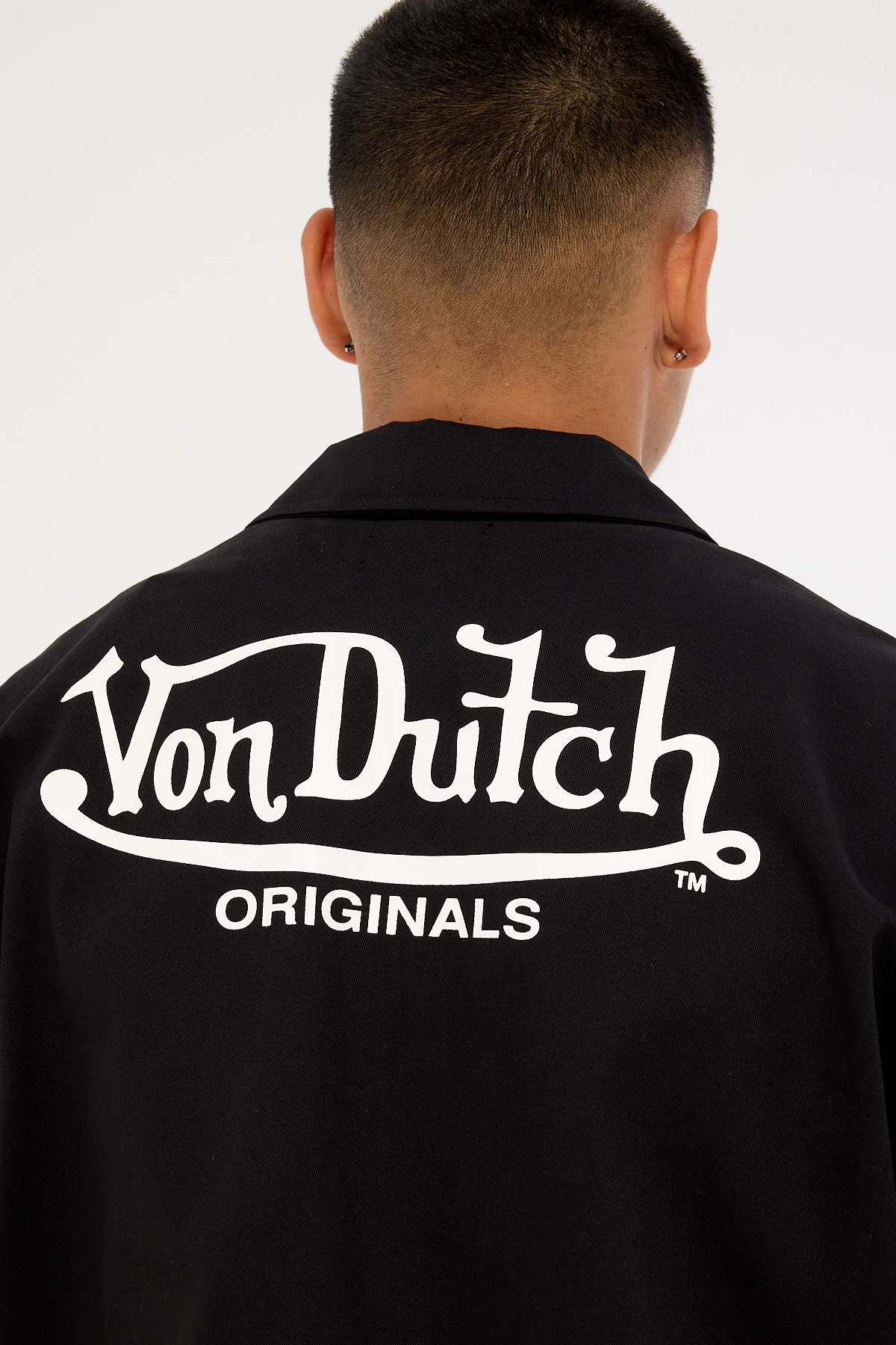 Von Dutch Mens Button Up Shirt Black - Image 7