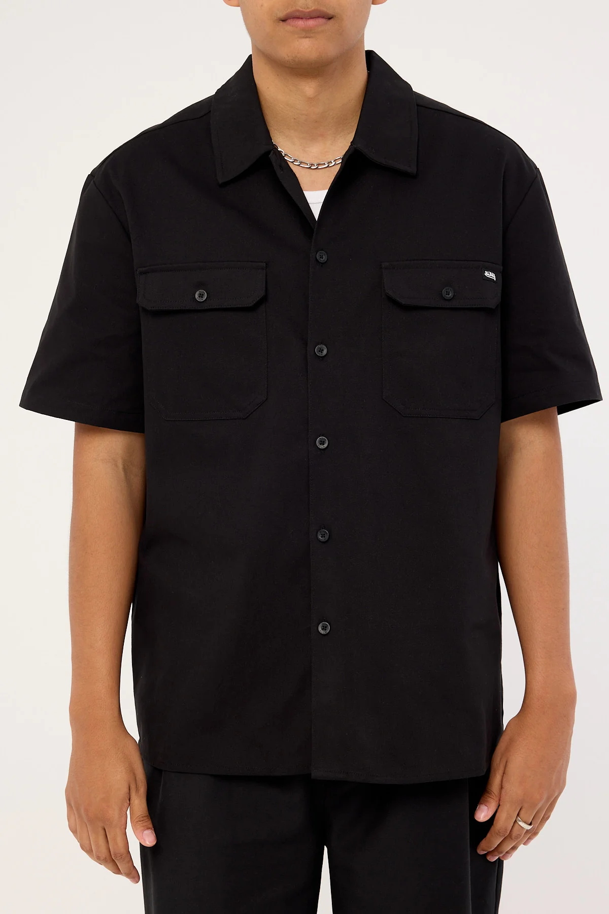 Von Dutch Mens Button Up Shirt Black - Image 8