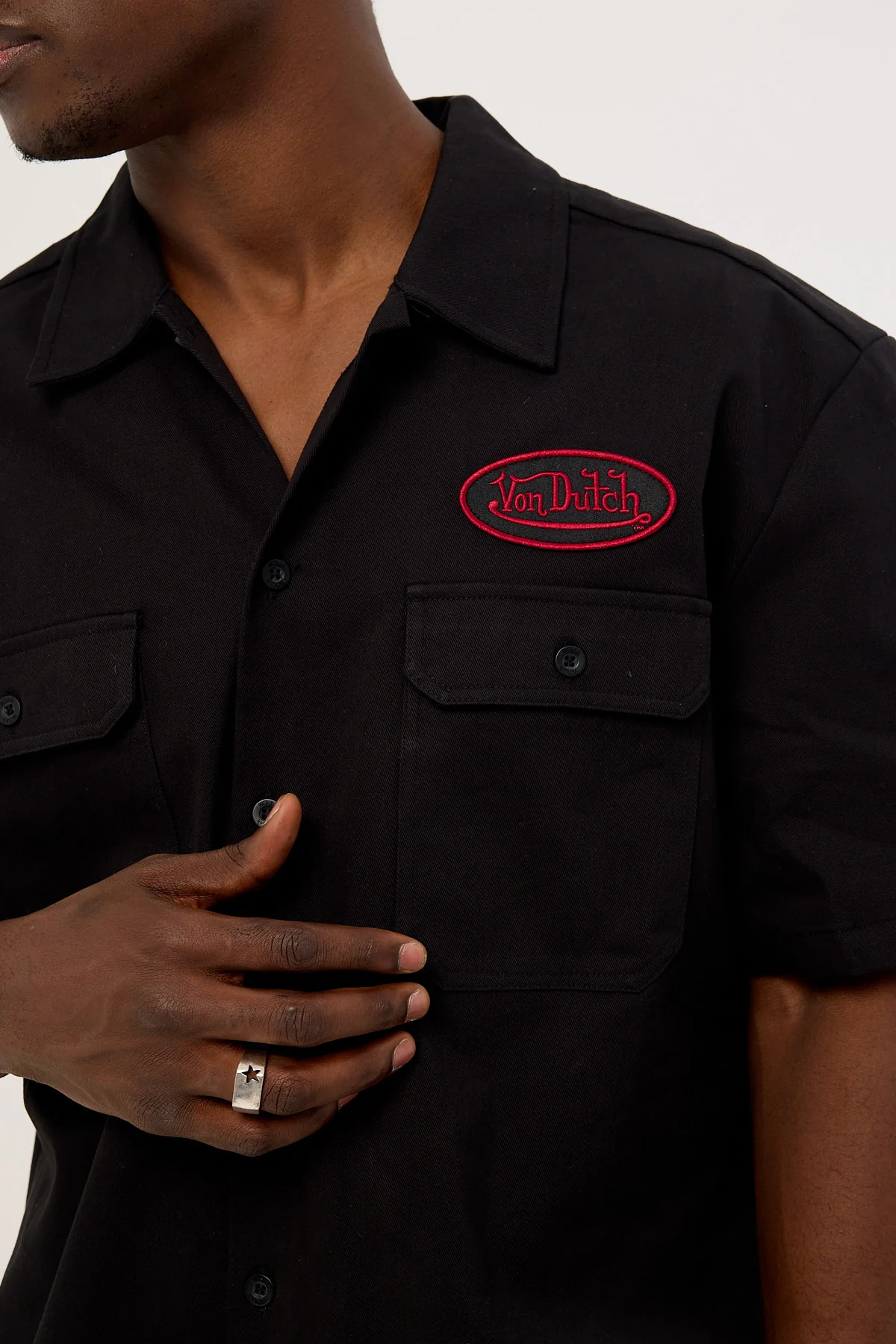 Von Dutch Oval Shirt Black - Image 3