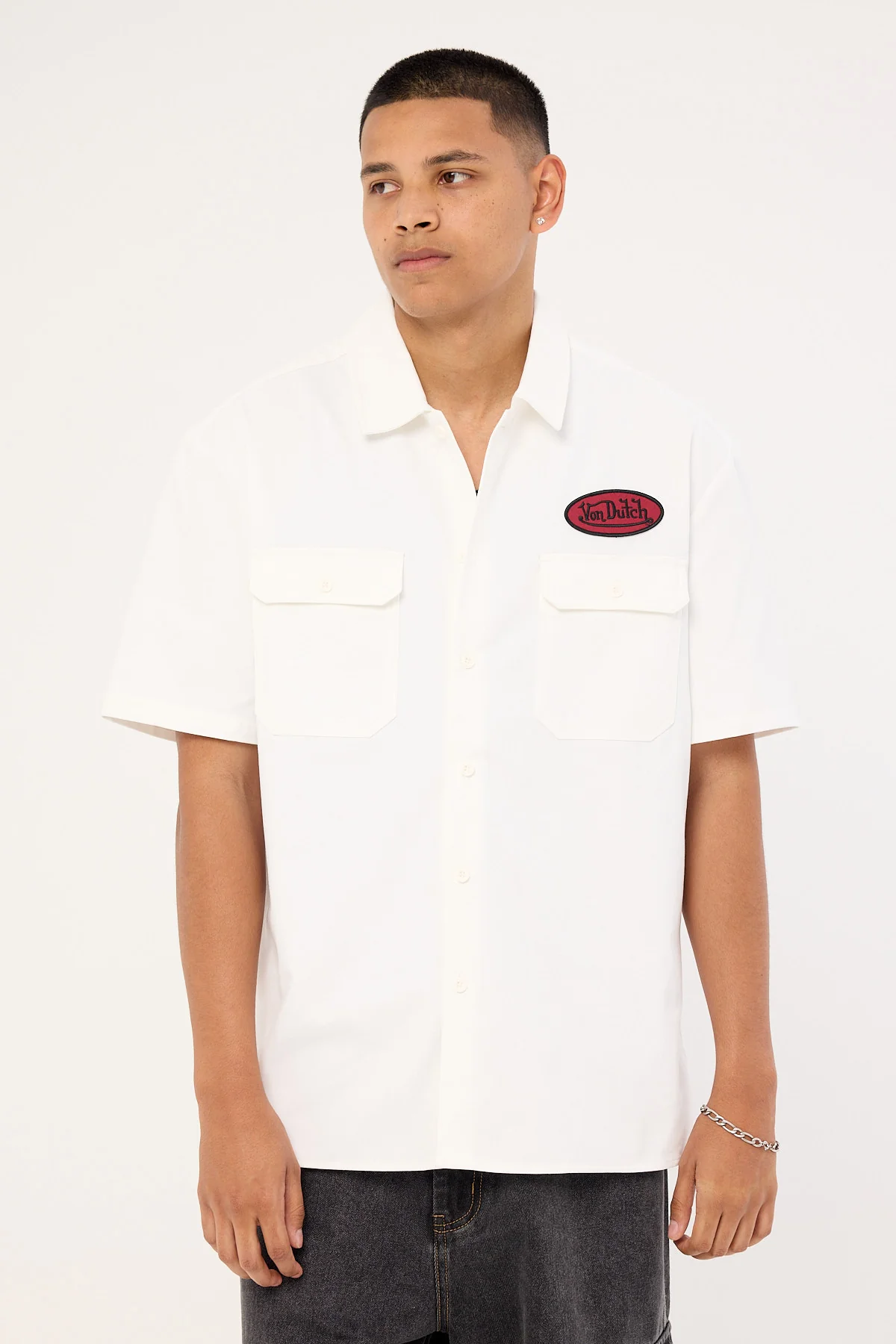 Von Dutch Oval Shirt White - Image 5