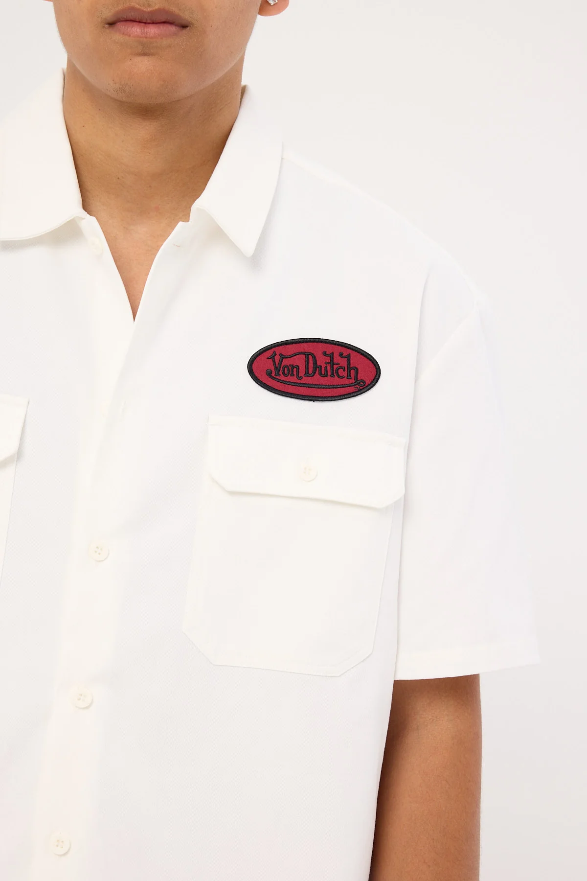Von Dutch Oval Shirt White - Image 6
