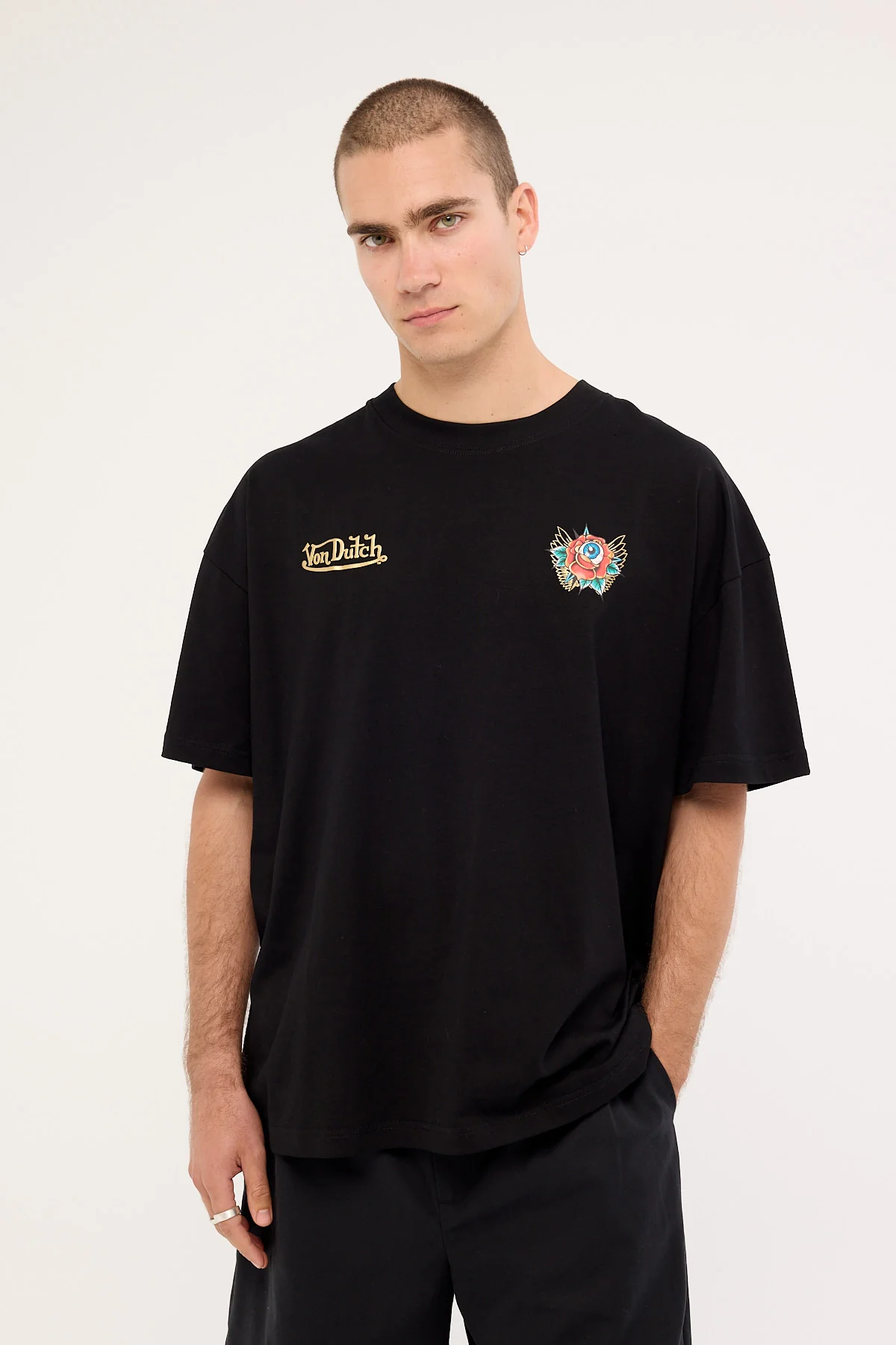 Von Dutch Mens Eye Tee Black - Image 3