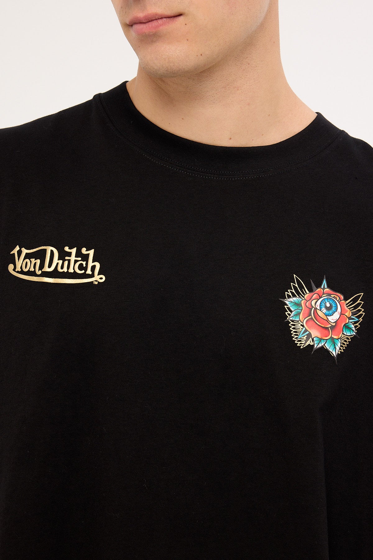 Von Dutch Mens Eye Tee Black - Image 4
