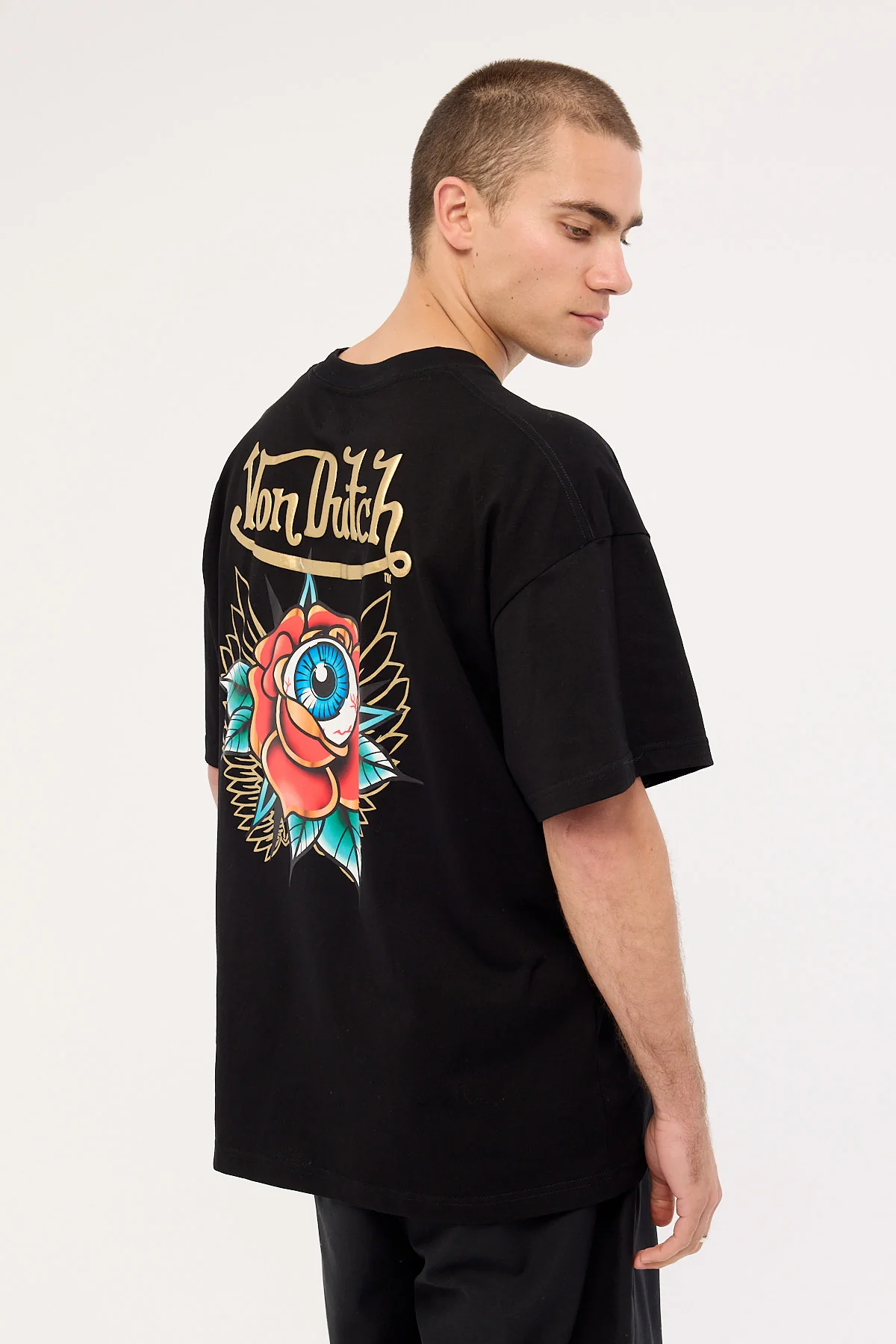 Von Dutch Mens Eye Tee Black - Image 6