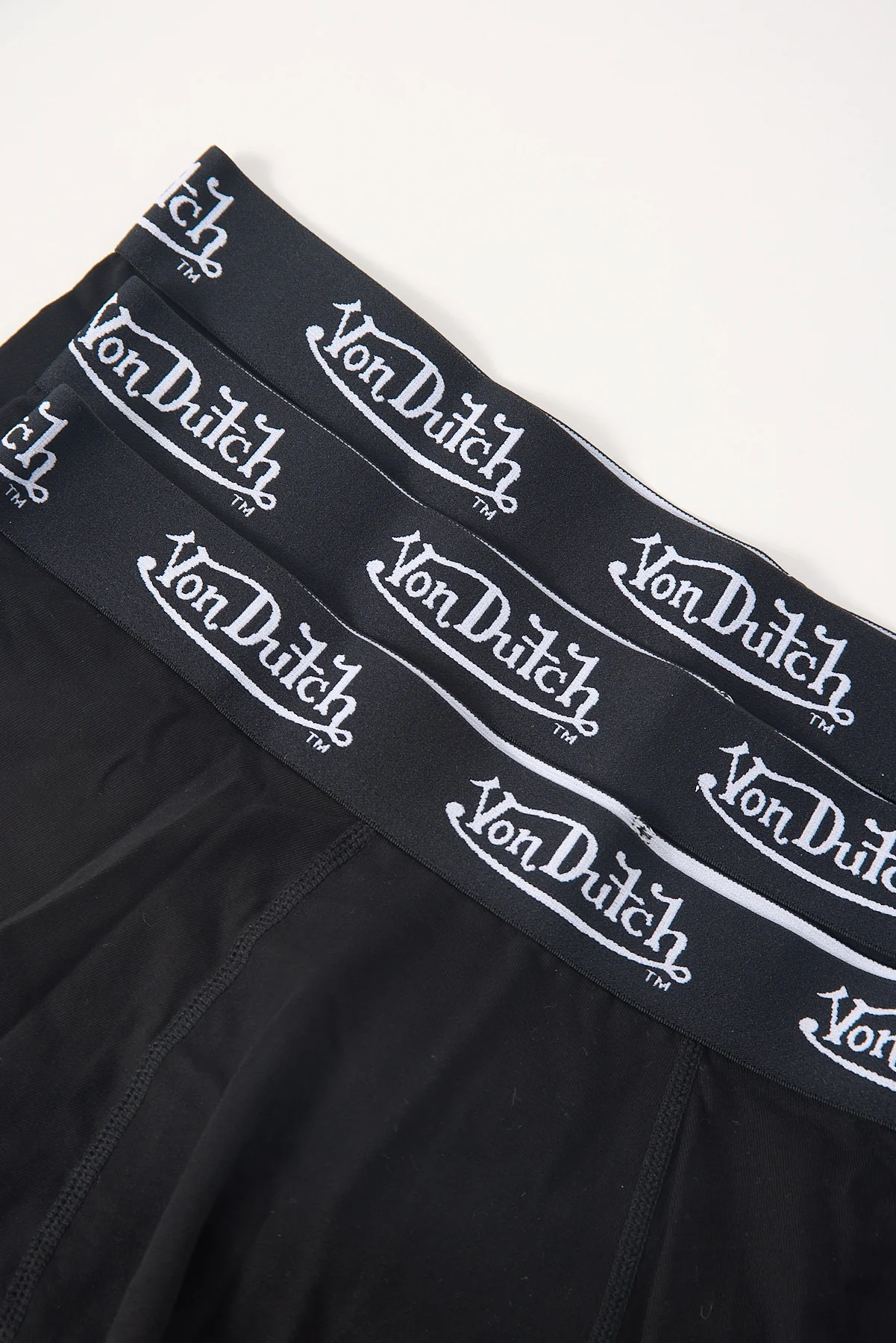 Von Dutch Mens Trunks 3 Pack Black - Image 2