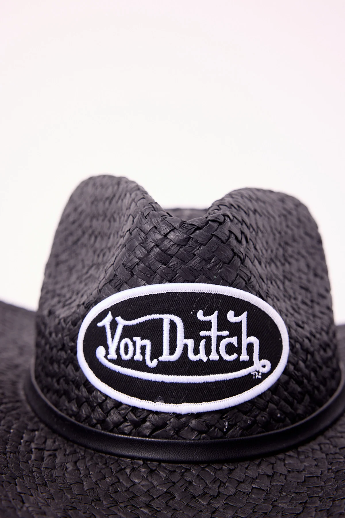 Von Dutch Patch Cowboy Hat Black/White - Image 2