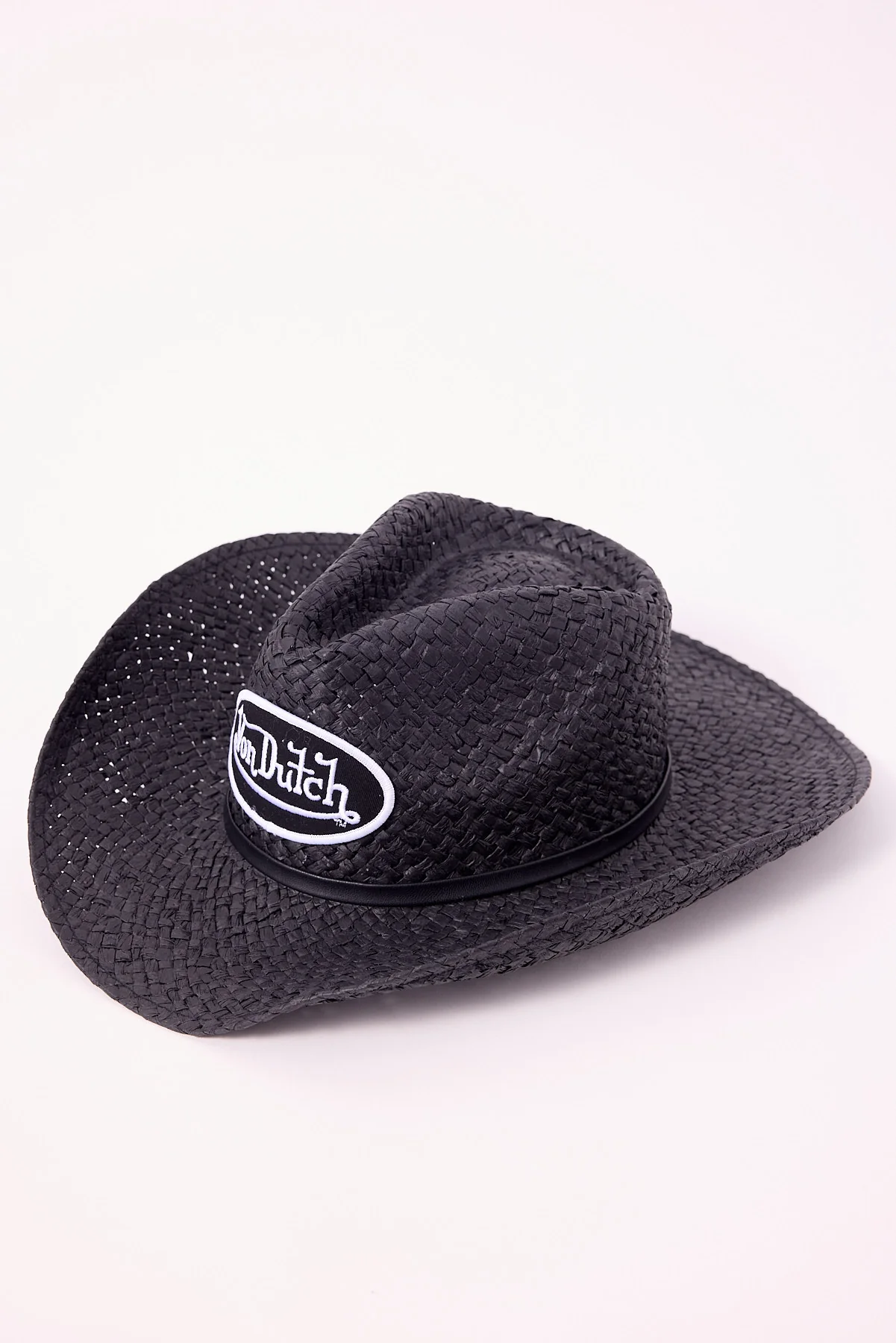 Von Dutch Patch Cowboy Hat Black/White - Image 3
