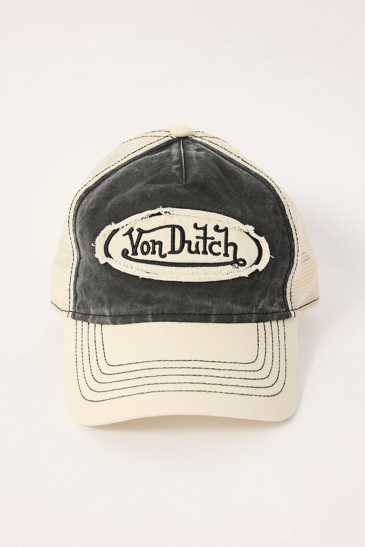 Von Dutch Trucker Hat Ecru/Black