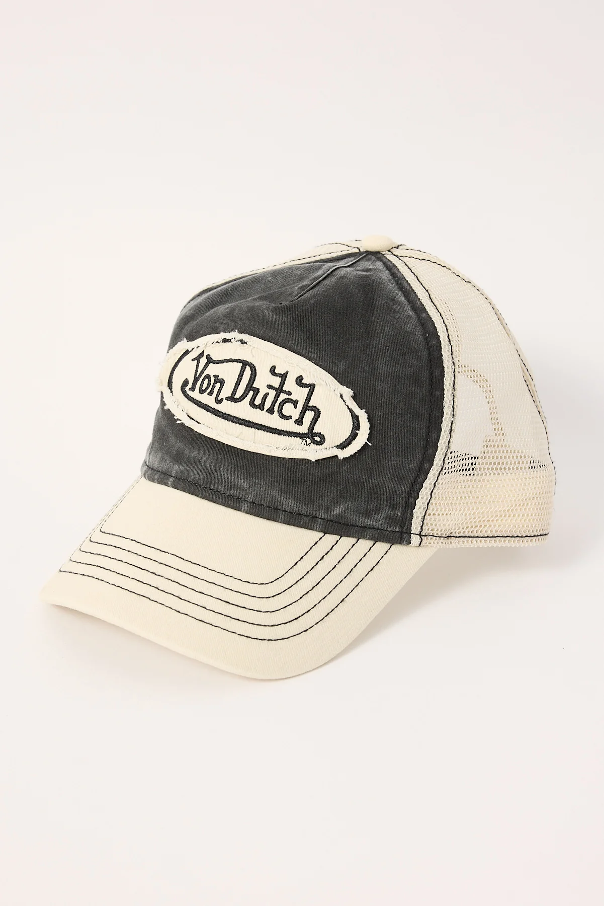 Von Dutch Trucker Hat Ecru/Black - Image 3