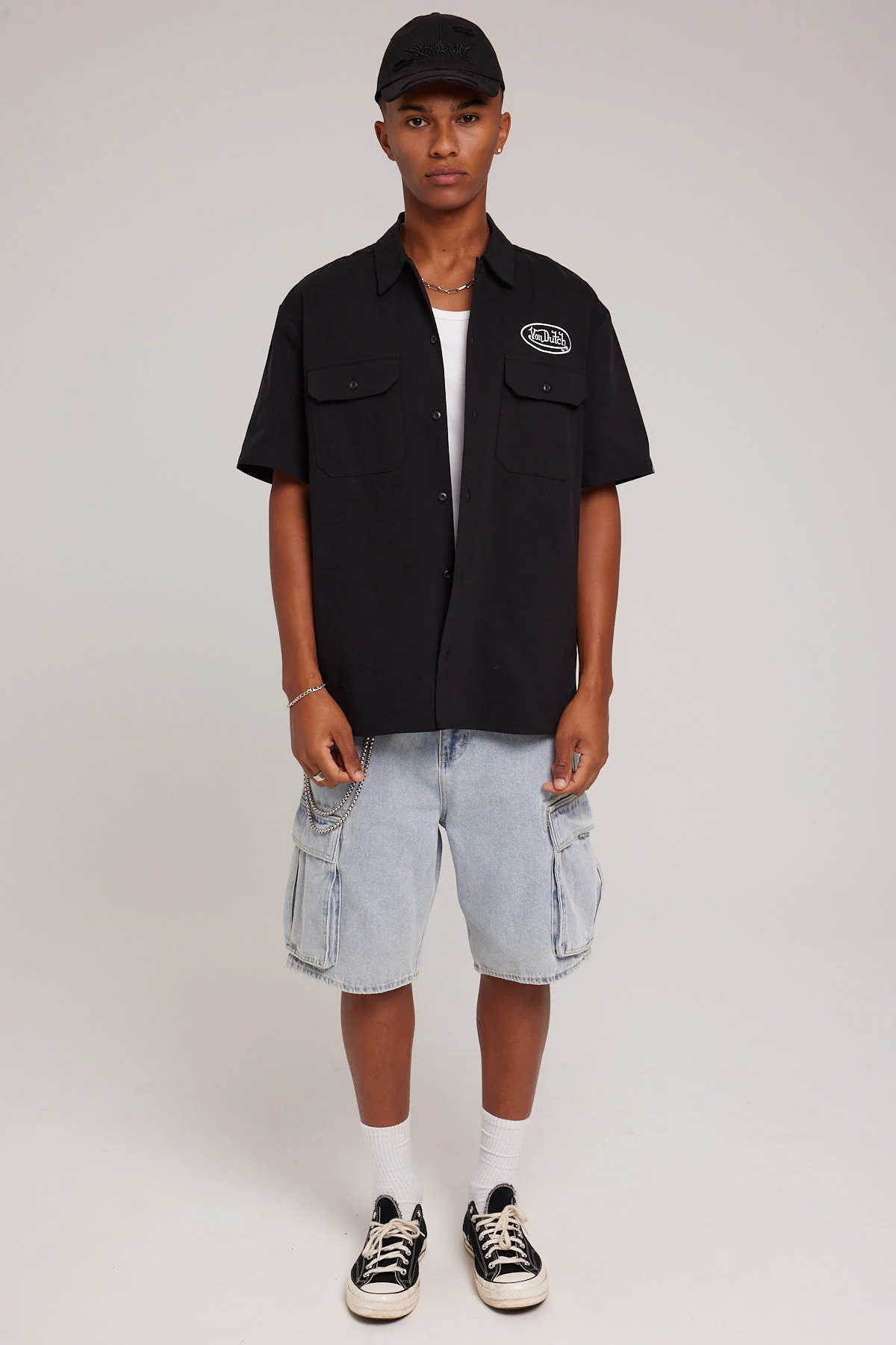 Von Dutch VD Workers Shirt Black - Image 2
