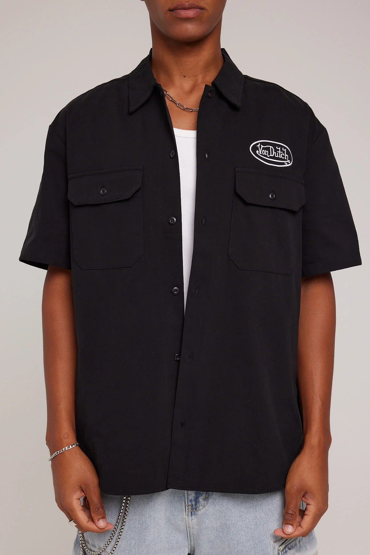 Von Dutch VD Workers Shirt Black - Image 7