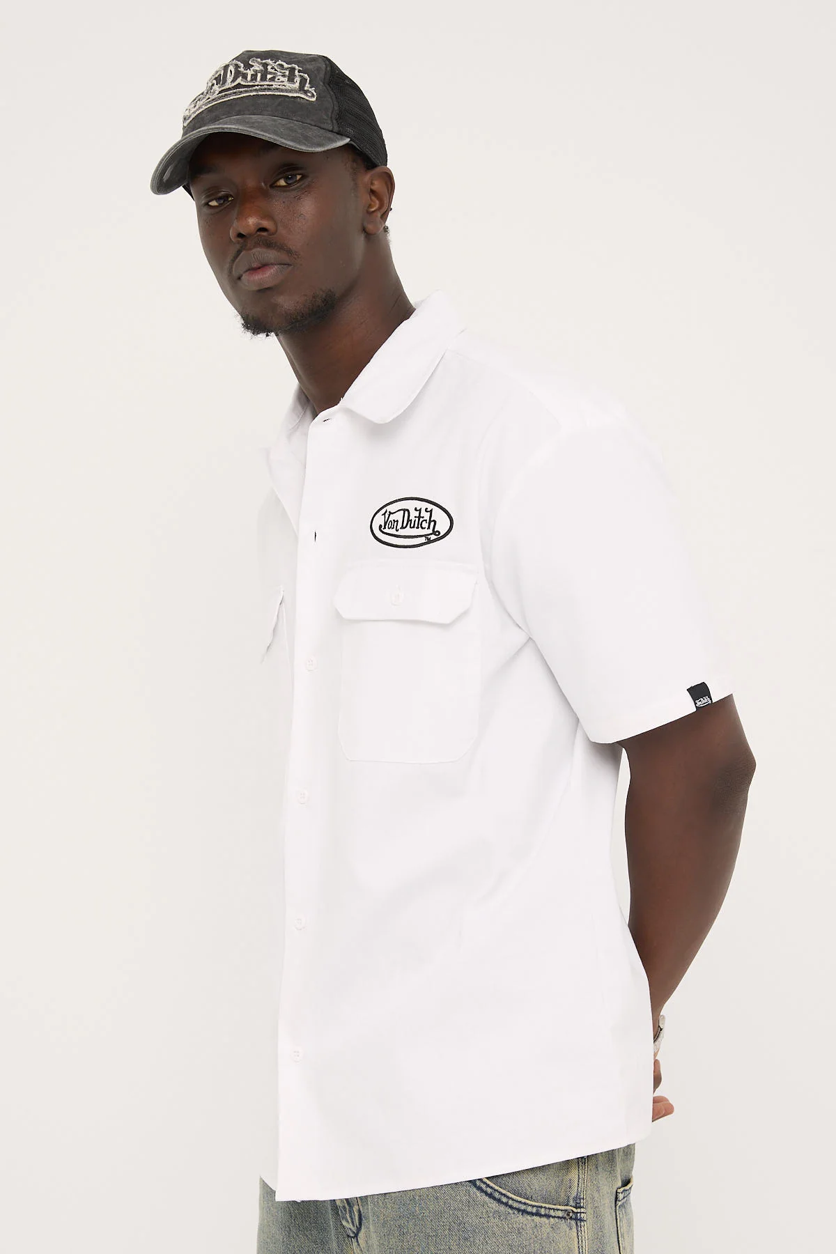 Von Dutch VD Workers Shirt White - Image 5