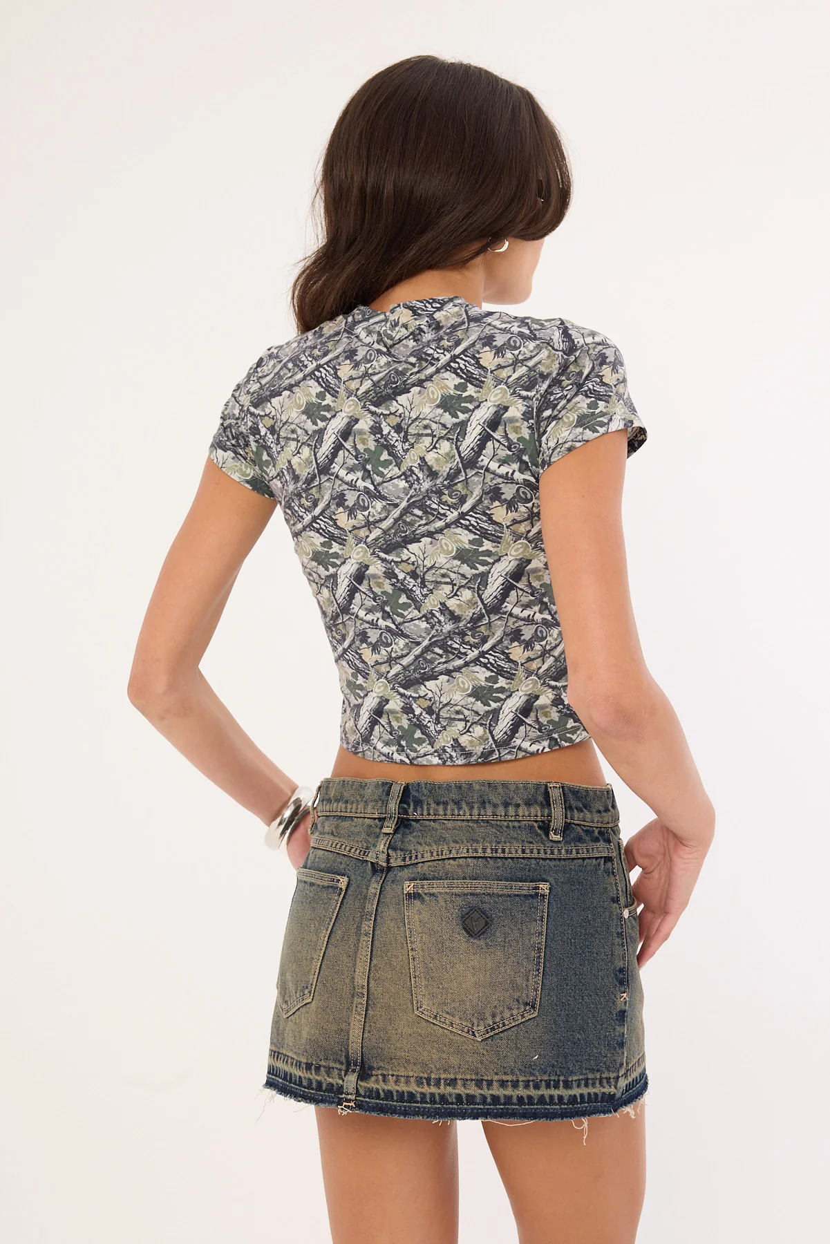 Von Dutch Von Dutch Camo Baby Tee Green VD Camo - Image 4