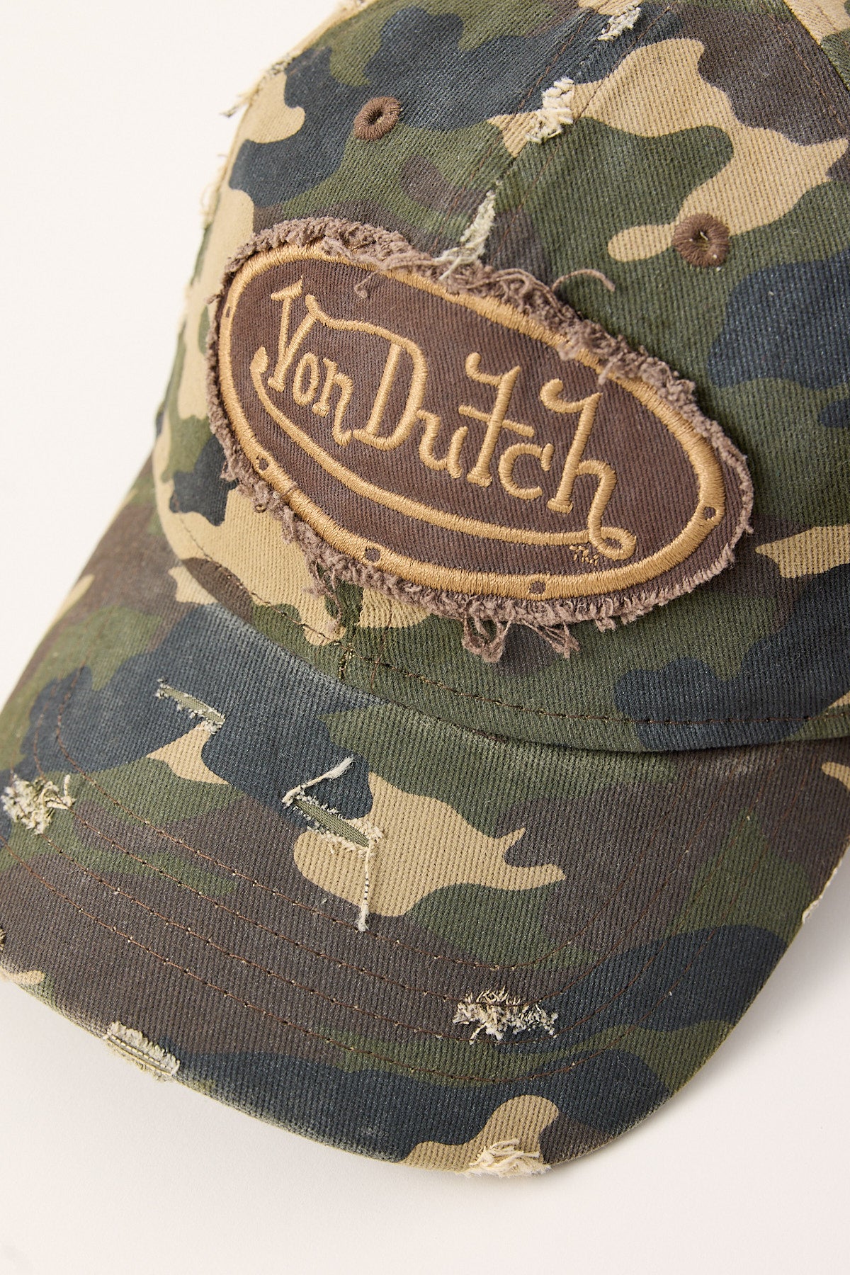Von Dutch Washed Camo Dad Cap Camo - Image 2