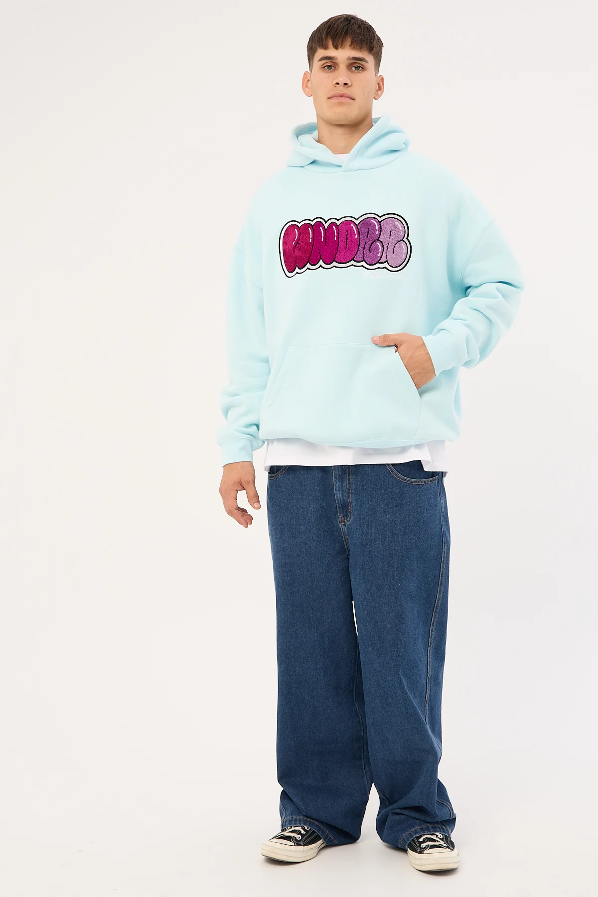 Wndrr Blissed Hood Sweat Baby Blue - Image 2