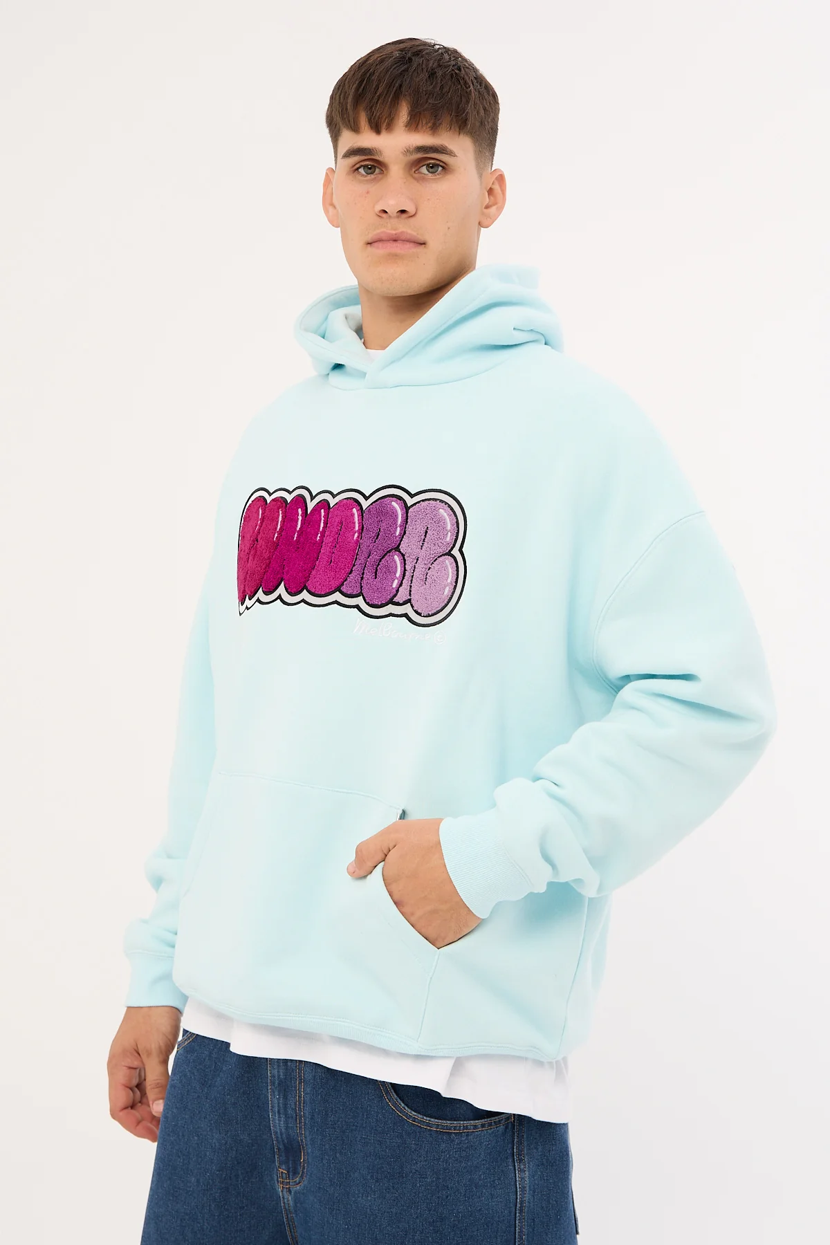 Wndrr Blissed Hood Sweat Baby Blue - Image 3