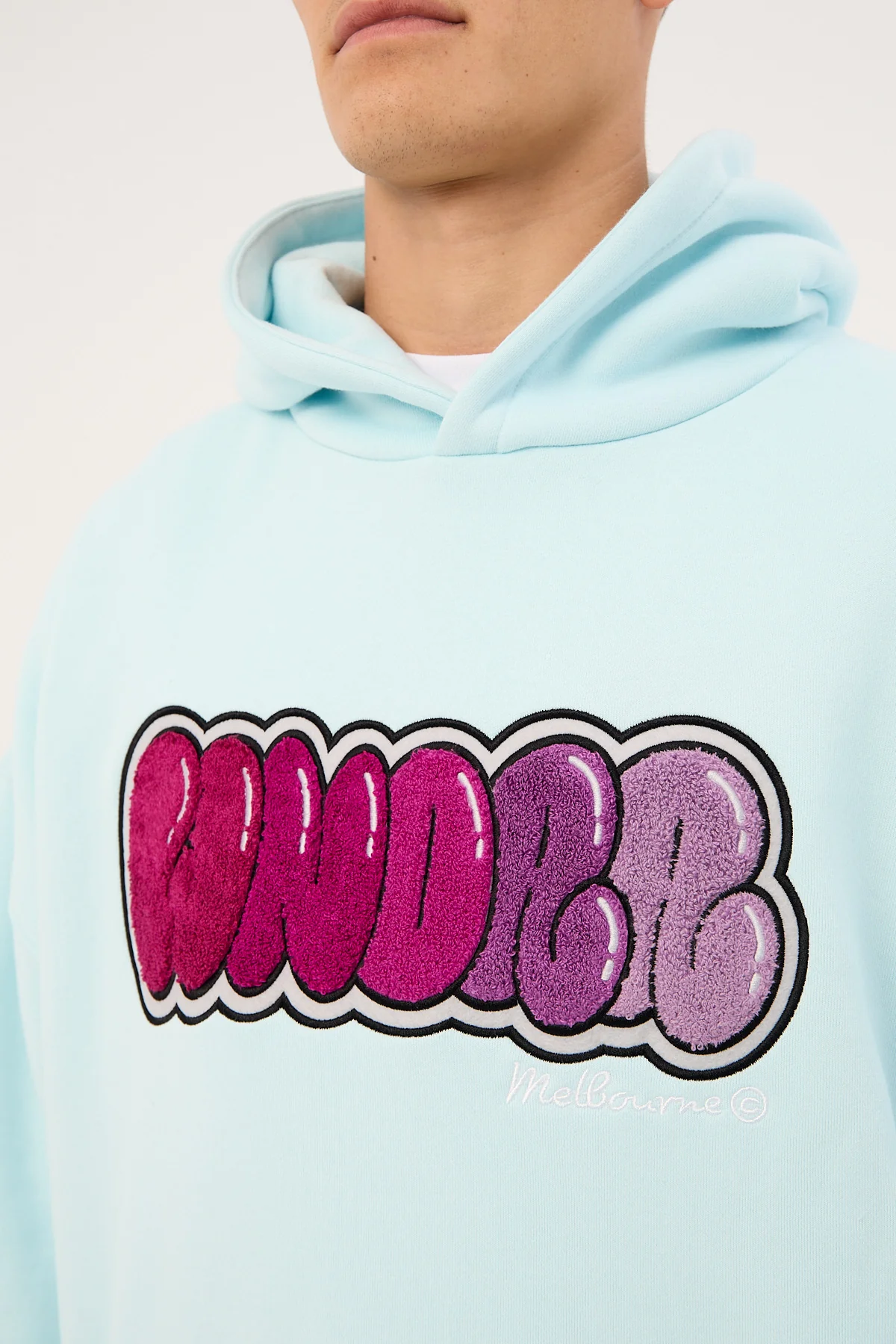 Wndrr Blissed Hood Sweat Baby Blue - Image 4