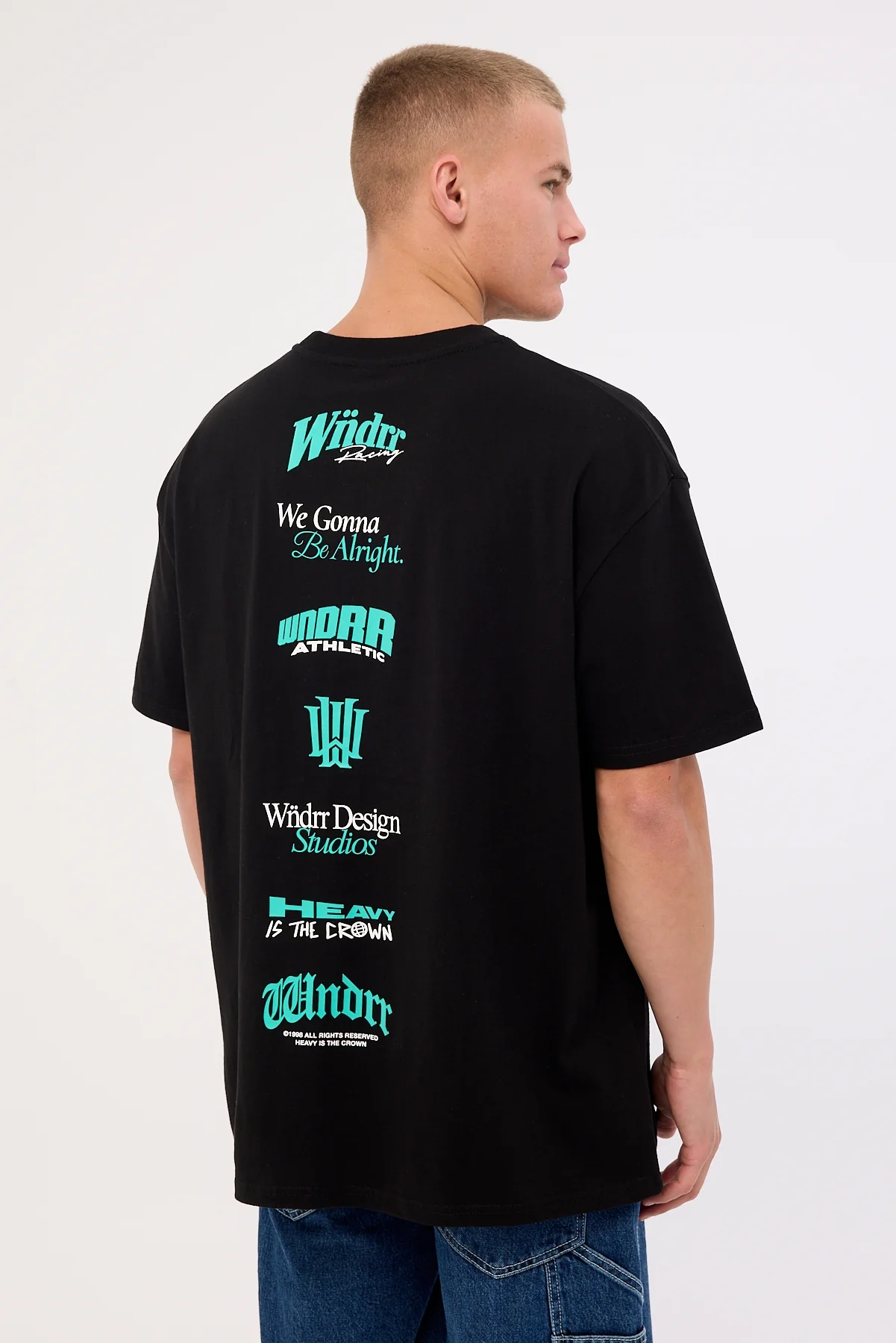 Wndrr Collective Box Fit Tee Black