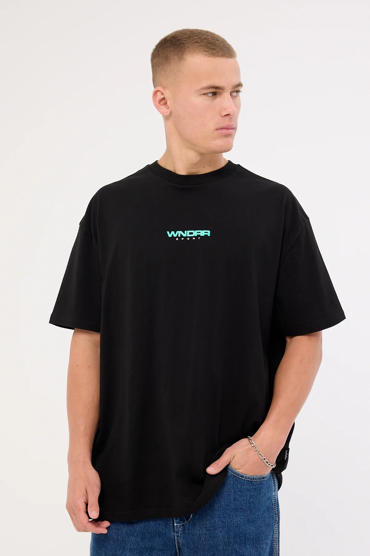 Wndrr Collective Box Fit Tee Black - Image 2