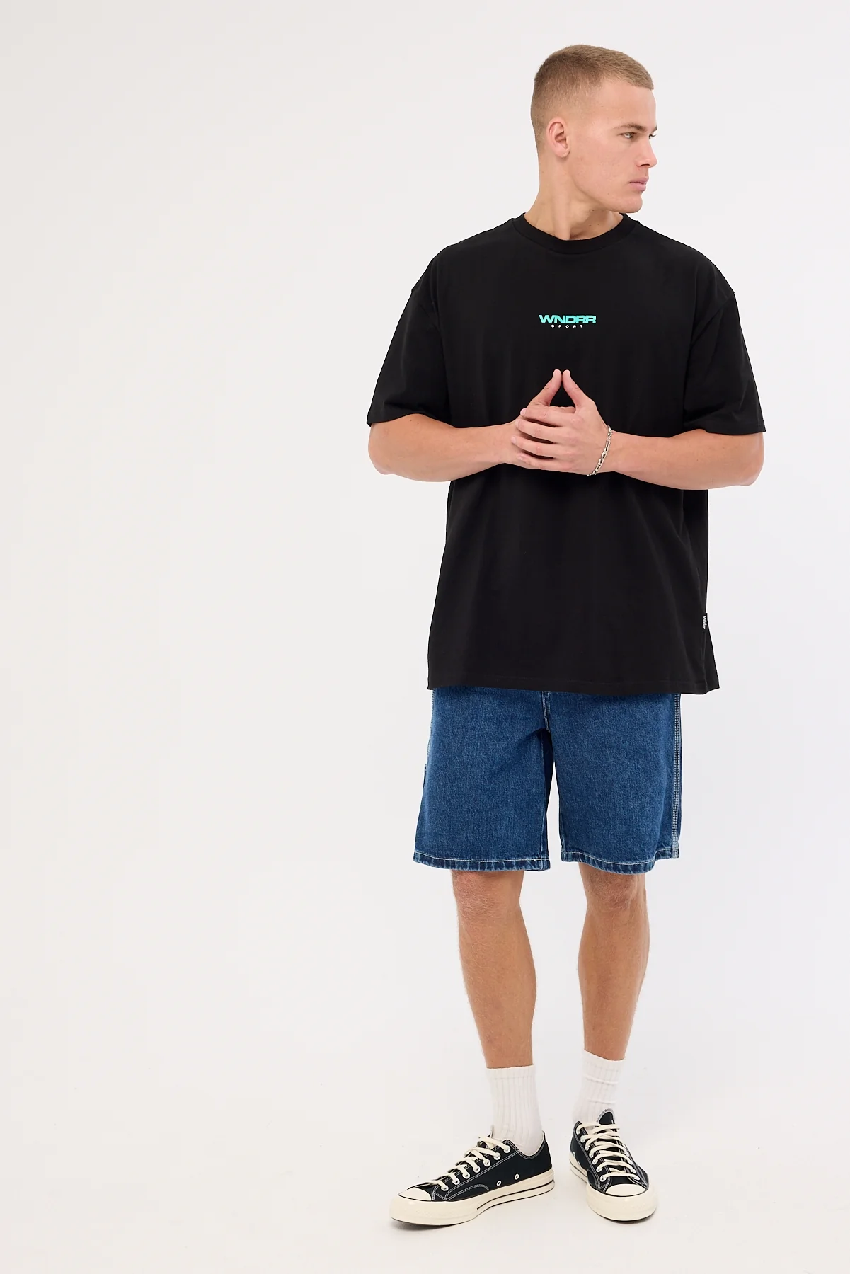 Wndrr Collective Box Fit Tee Black - Image 3