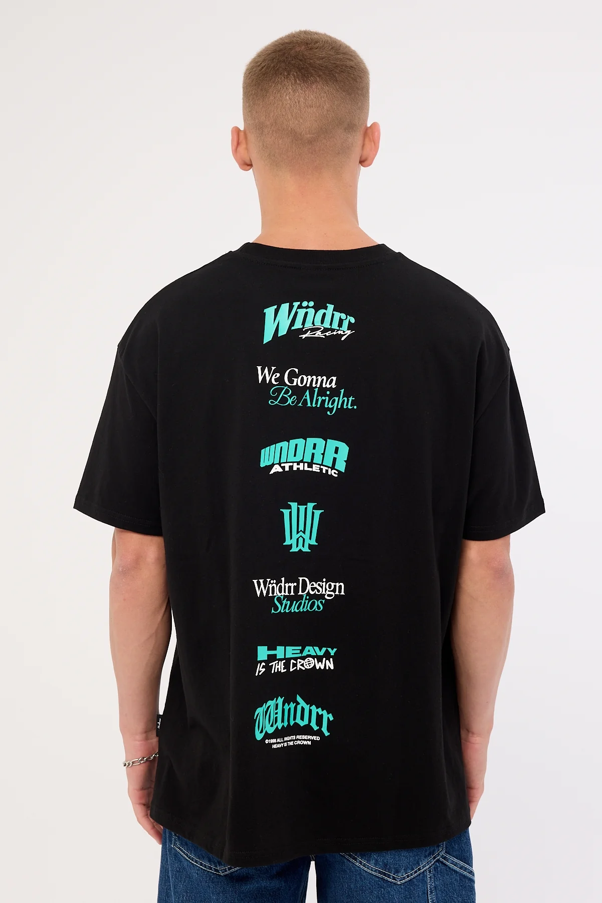 Wndrr Collective Box Fit Tee Black - Image 6