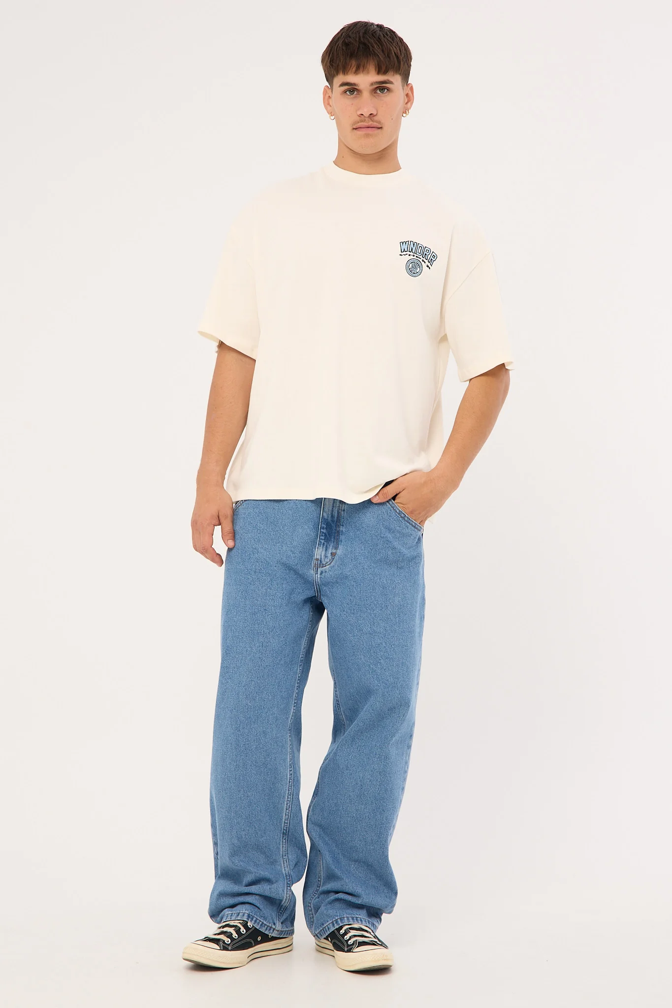 Wndrr Emporium Heavy Weight Tee Off White - Image 3