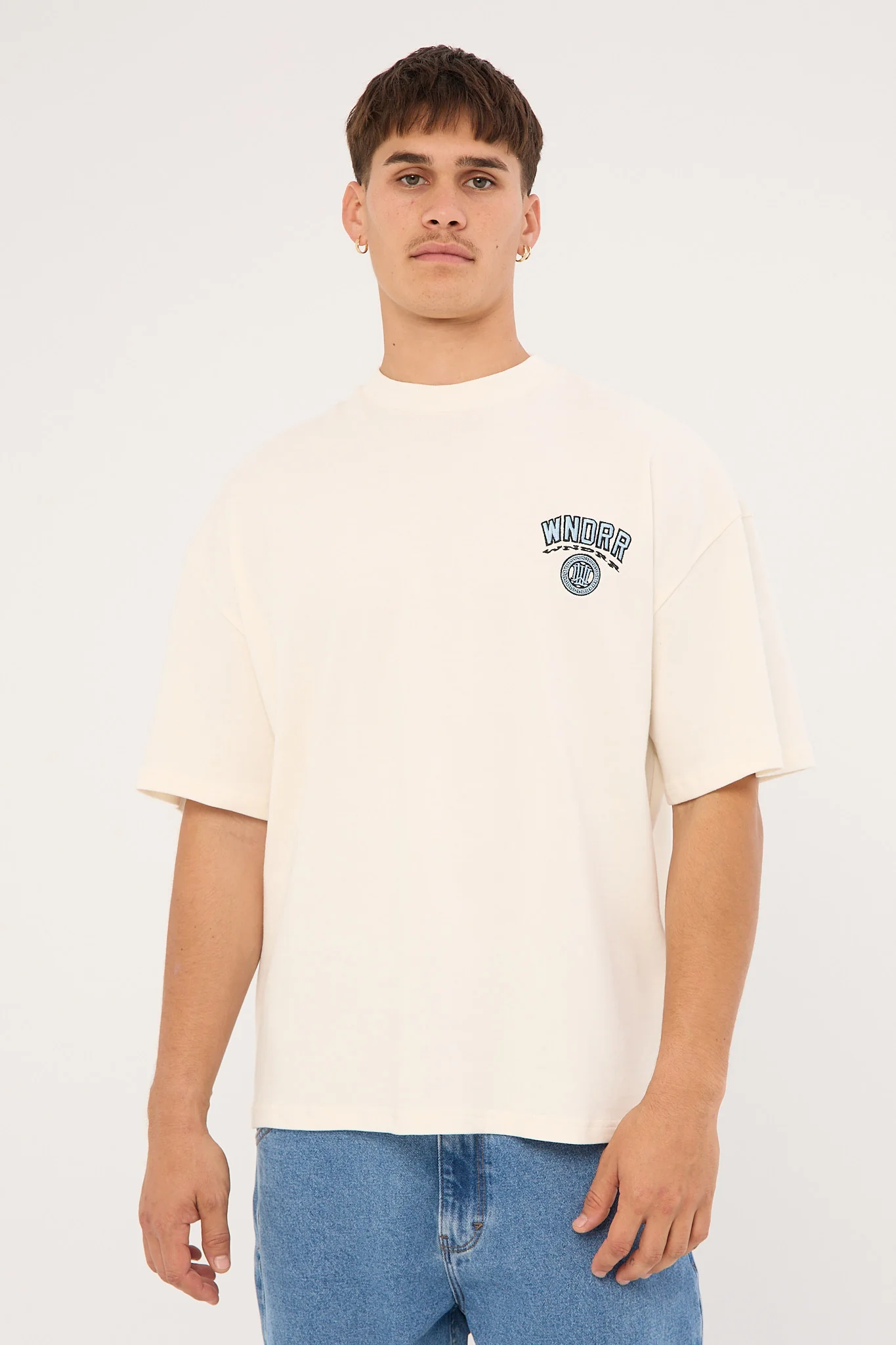 Wndrr Emporium Heavy Weight Tee Off White - Image 4
