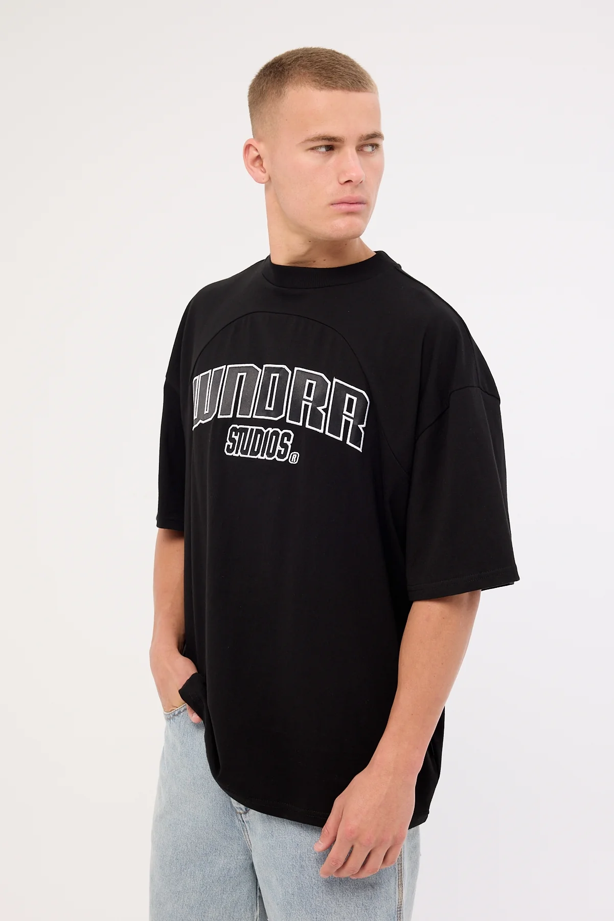 Wndrr Limitz Panel Club Tee Black - Image 4