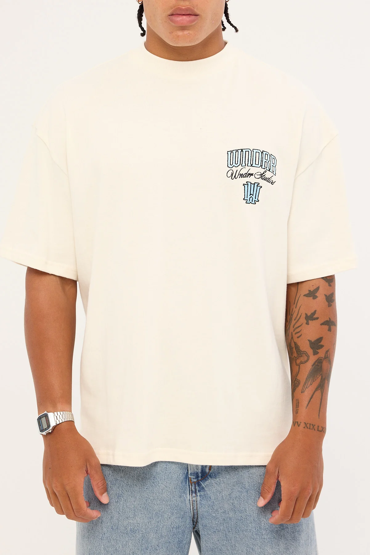 Wndrr Pavilion Heavy Weight Tee Off White - Image 7