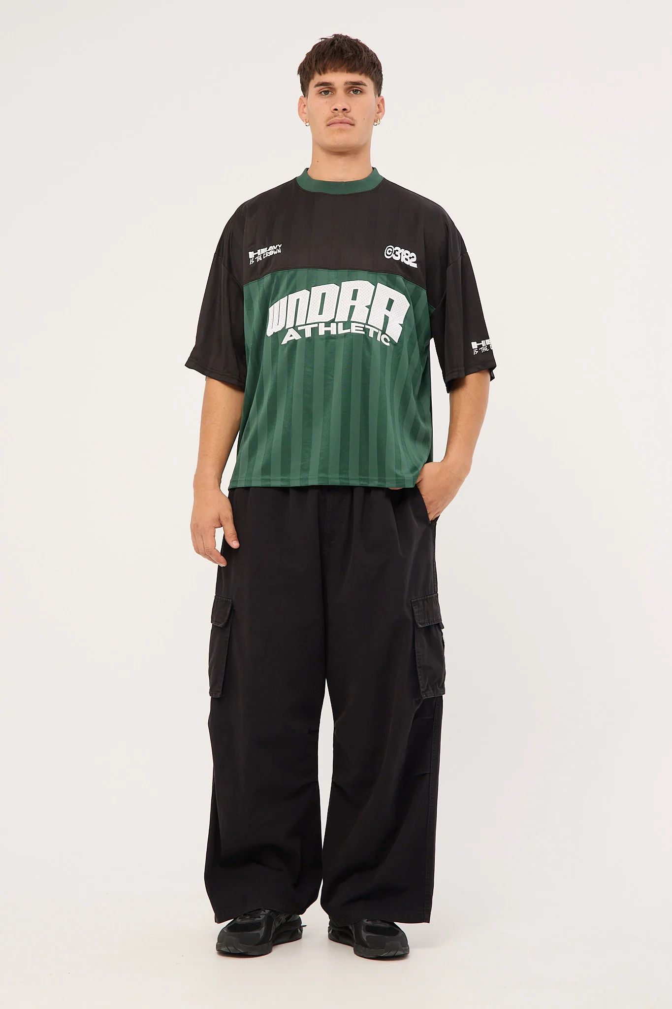 Wndrr Shift Quarterback Jersey Black/Green - Image 2