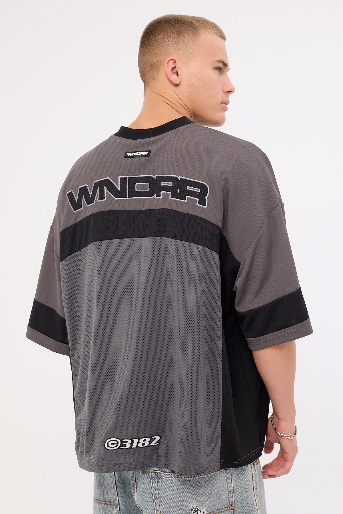 Wndrr Stadium Quarterback Jersey Iron/Black - Image 2