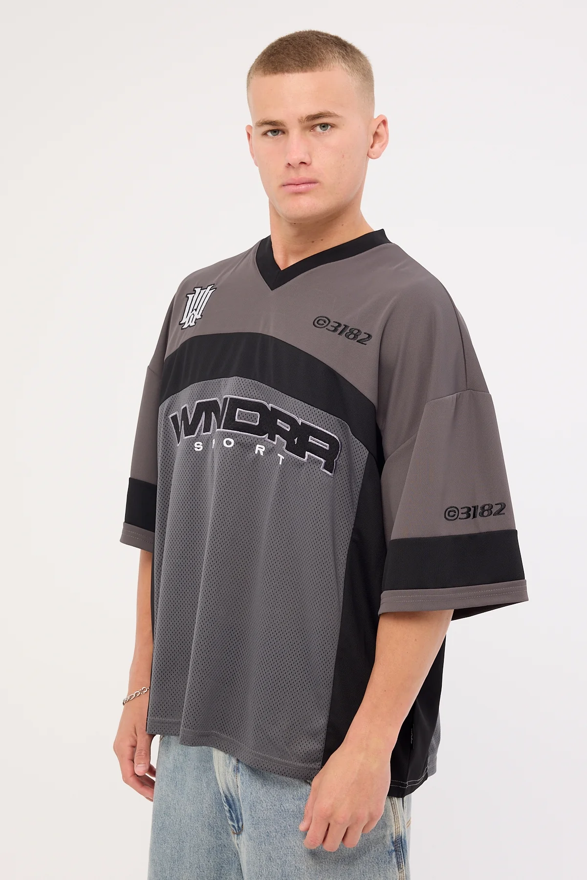 Wndrr Stadium Quarterback Jersey Iron/Black - Image 5