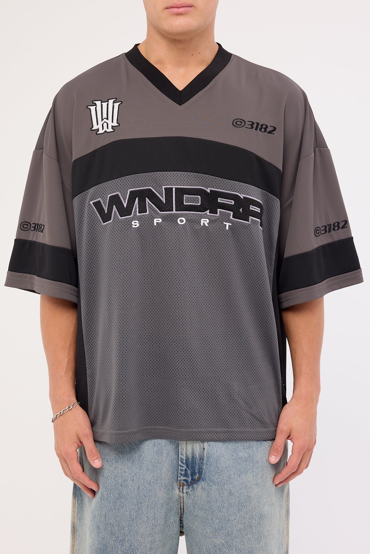 Wndrr Stadium Quarterback Jersey Iron/Black - Image 6