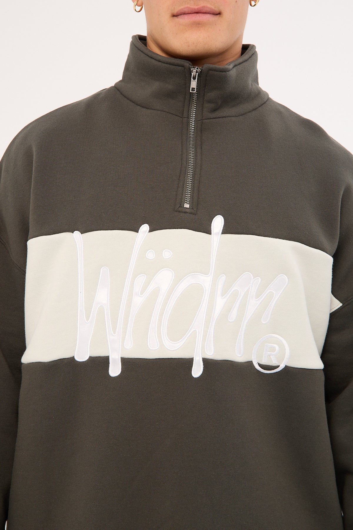 Wndrr Starter Panel 1/4 Zip Sweat Ink - Image 5