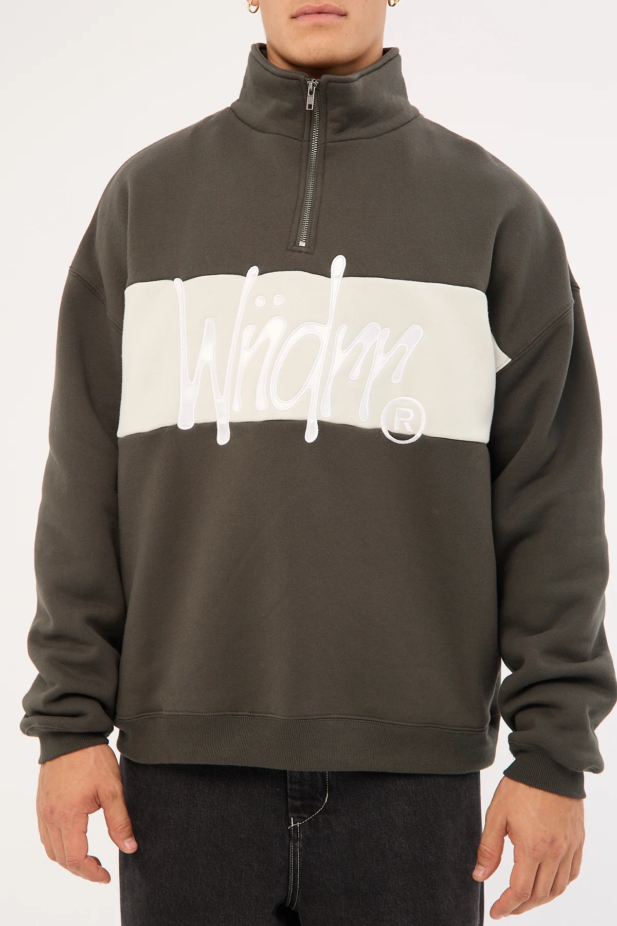 Wndrr Starter Panel 1/4 Zip Sweat Ink - Image 7