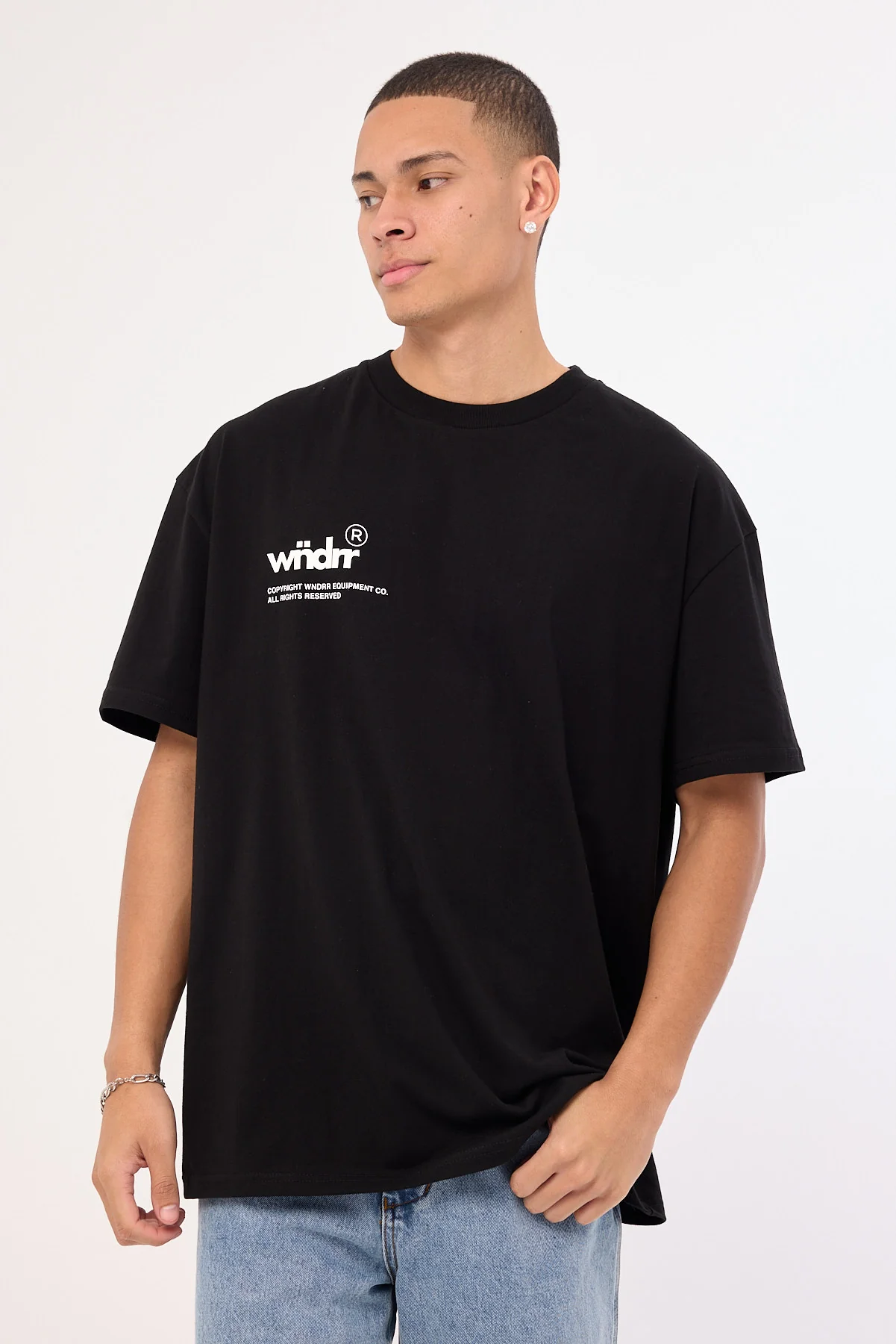 Wndrr Syndicate Box Fit Tee Black - Image 2