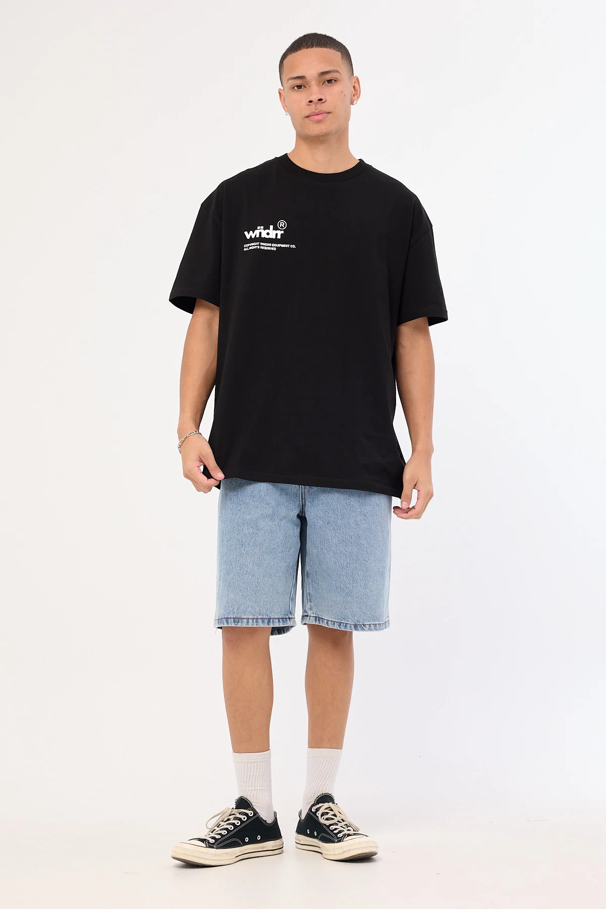 Wndrr Syndicate Box Fit Tee Black - Image 3