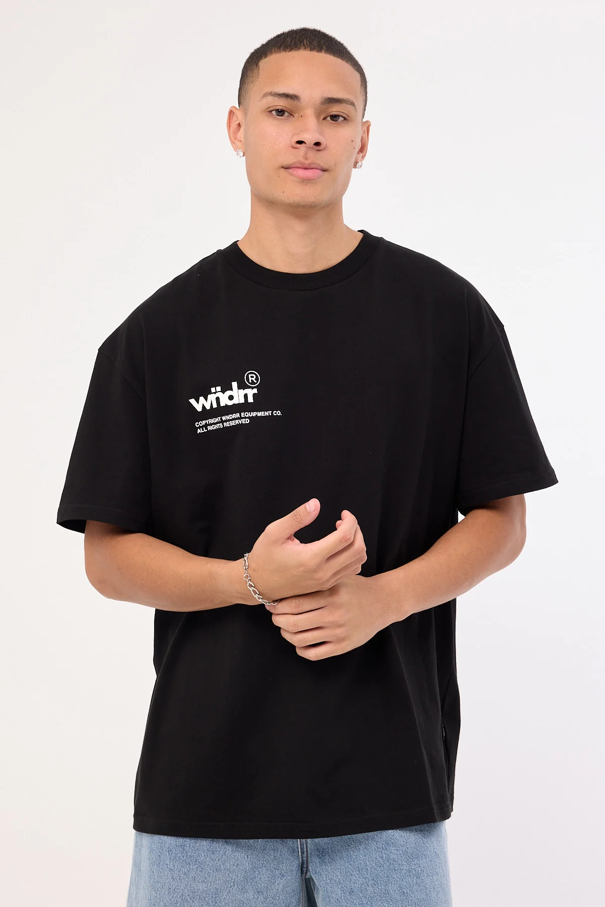 Wndrr Syndicate Box Fit Tee Black - Image 4