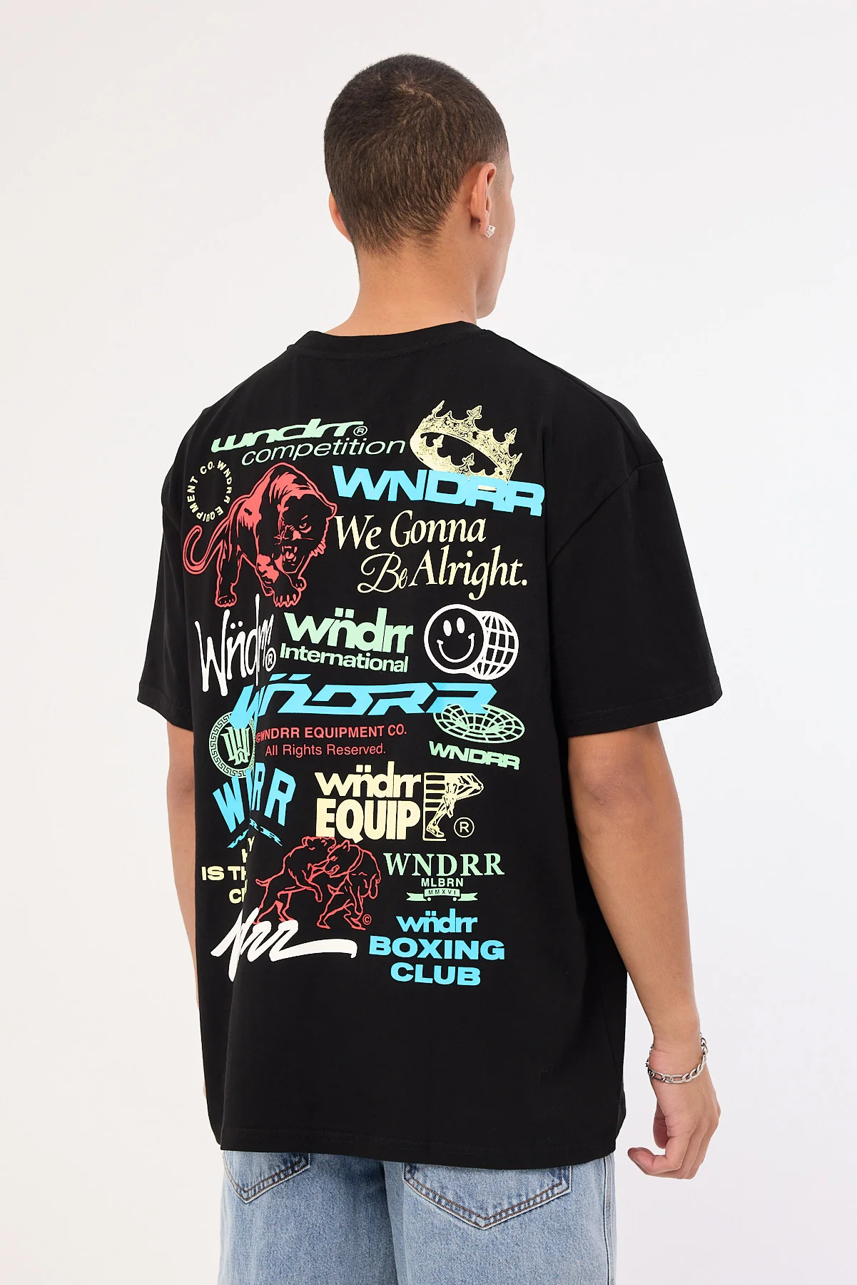Wndrr Syndicate Box Fit Tee Black - Image 6