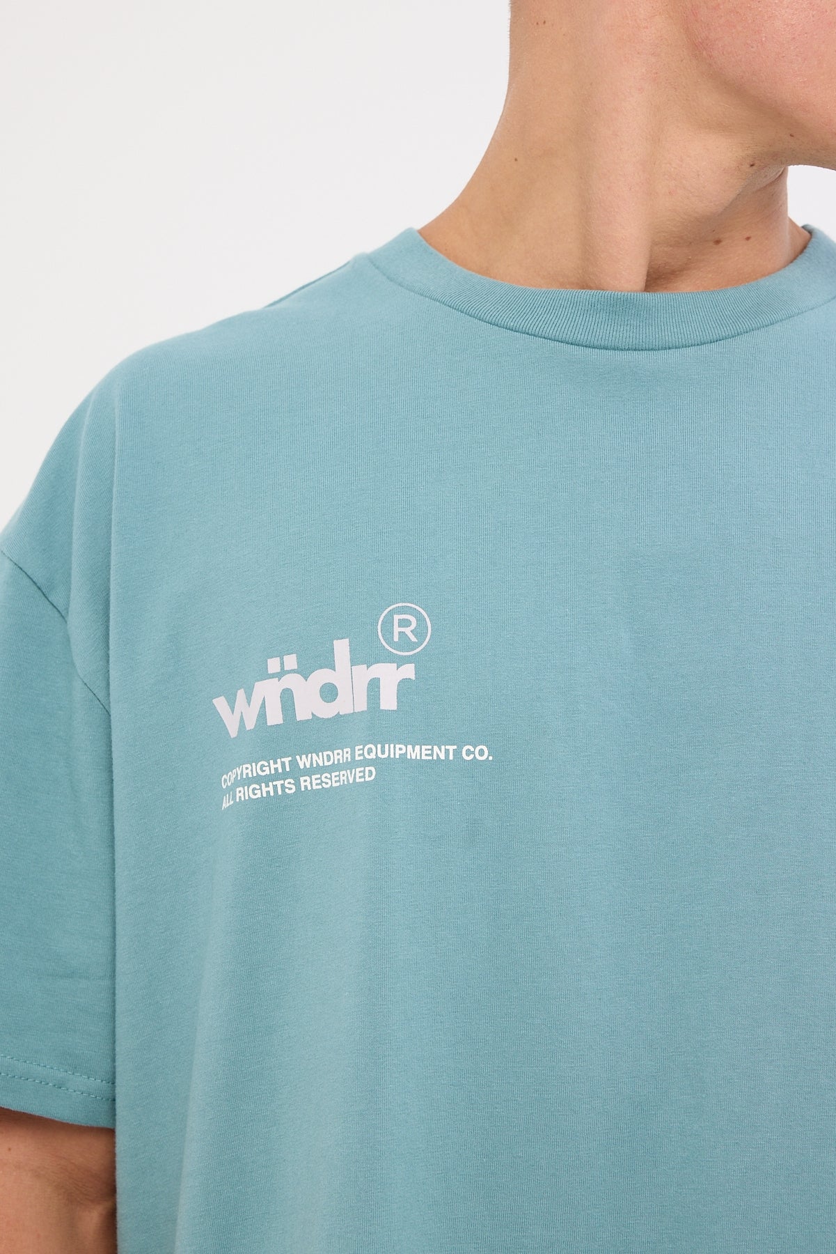 Wndrr Syndicate Box Fit Tee Dusk Blue - Image 4