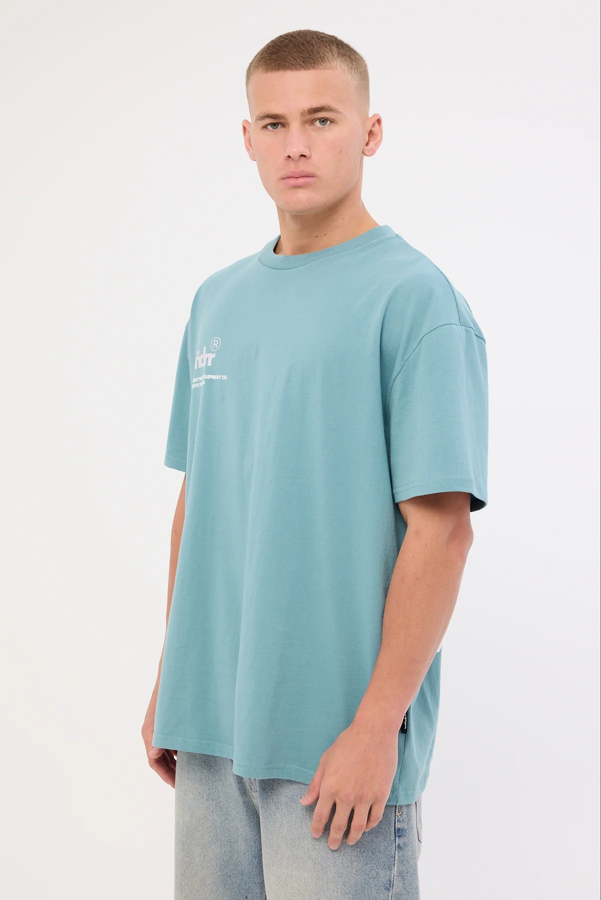 Wndrr Syndicate Box Fit Tee Dusk Blue - Image 5