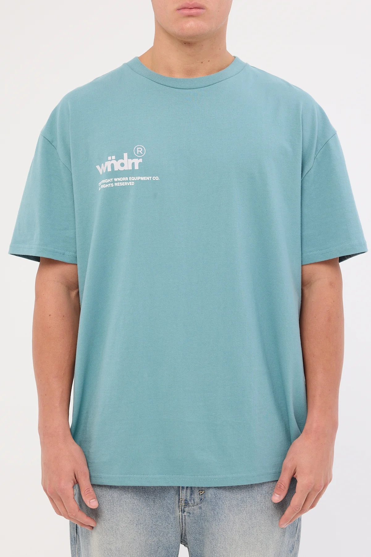 Wndrr Syndicate Box Fit Tee Dusk Blue - Image 7