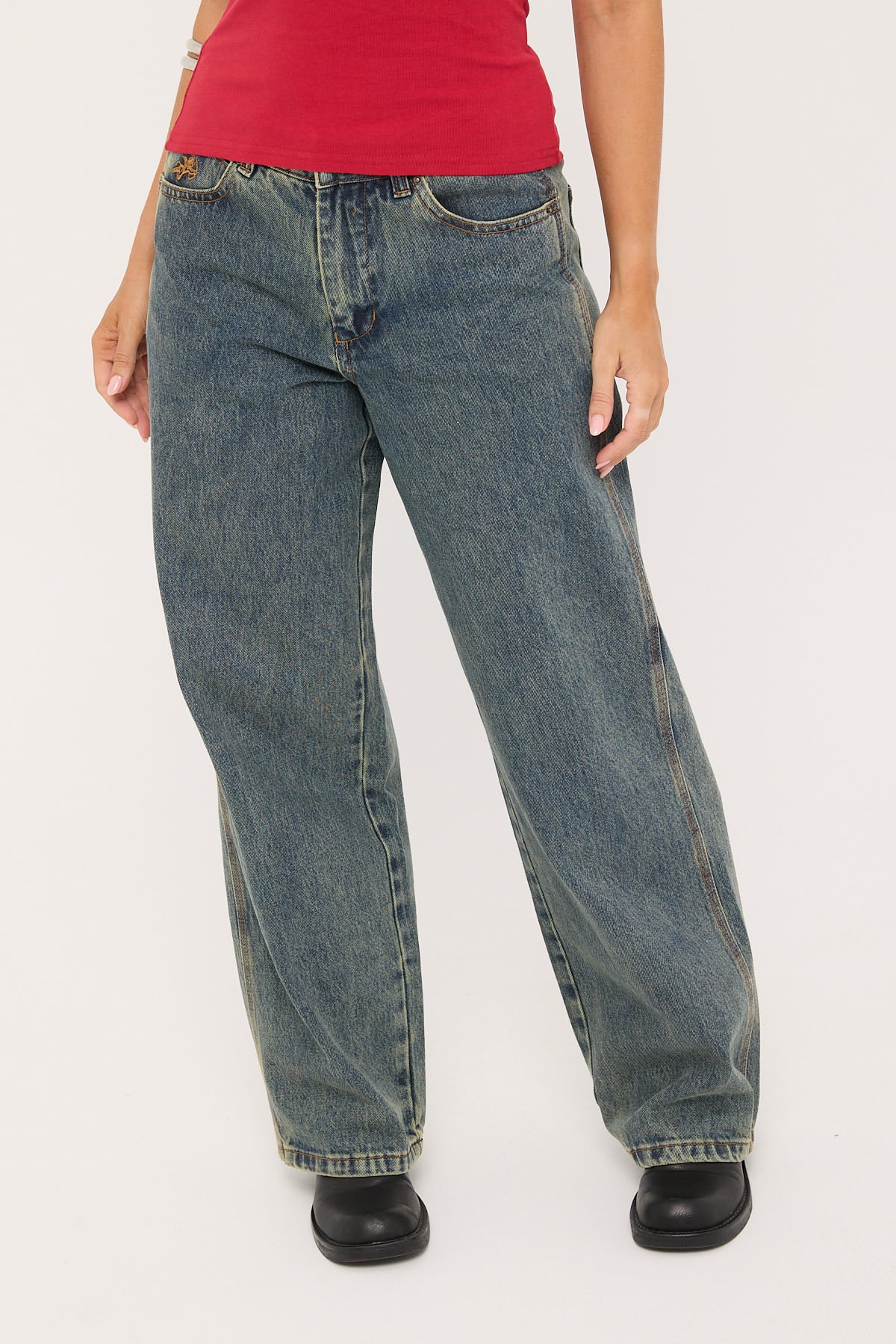 Worship Be Cool Sloucher Jean Blue Haze - Image 2