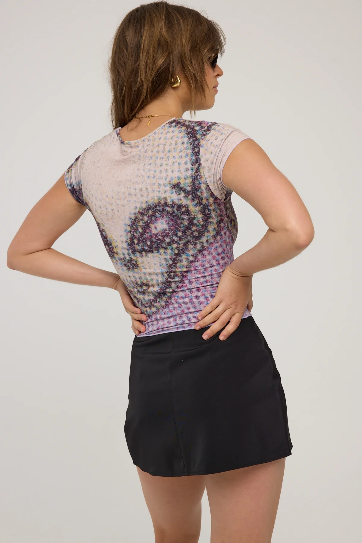 Worship Be Seen Cap Sleeve Tee Heron - Image 6