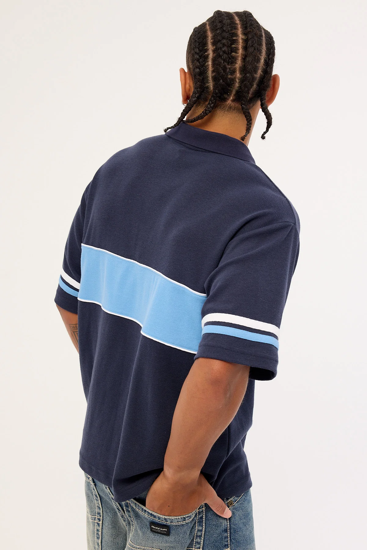 Worship Belter Short Sleeve Golf Polo Blue Depths - Image 6