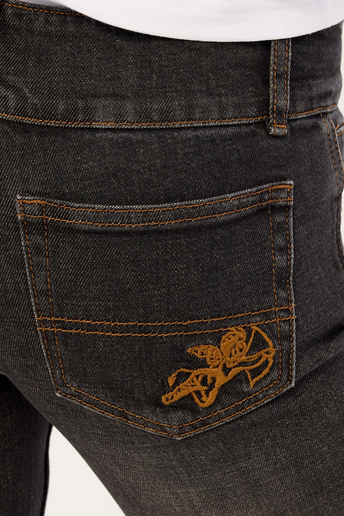 Worship Bootcut Low Rider Jean Worship Black Dust - Image 6