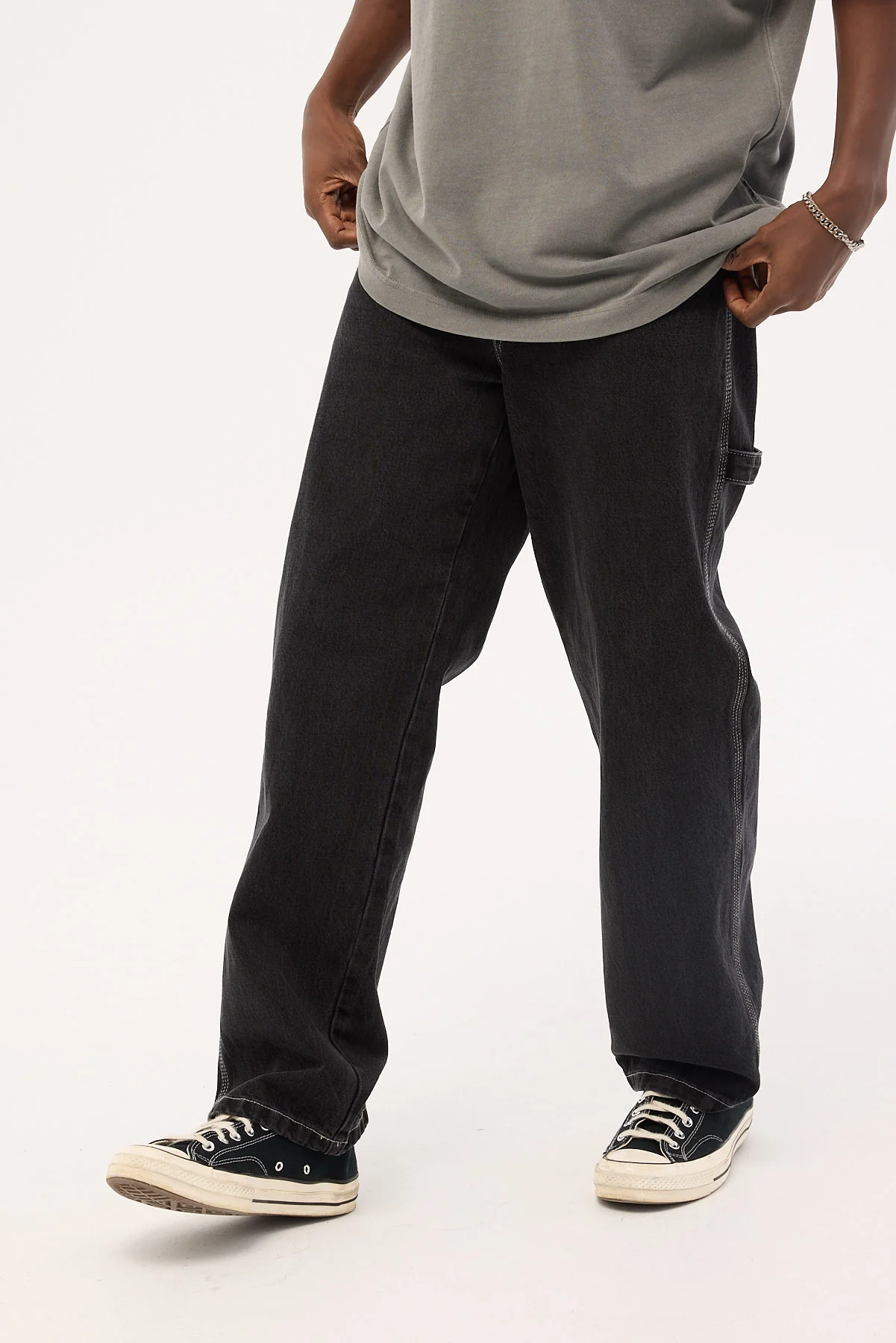 Worship Carpenter Jean Washed Black - Image 4