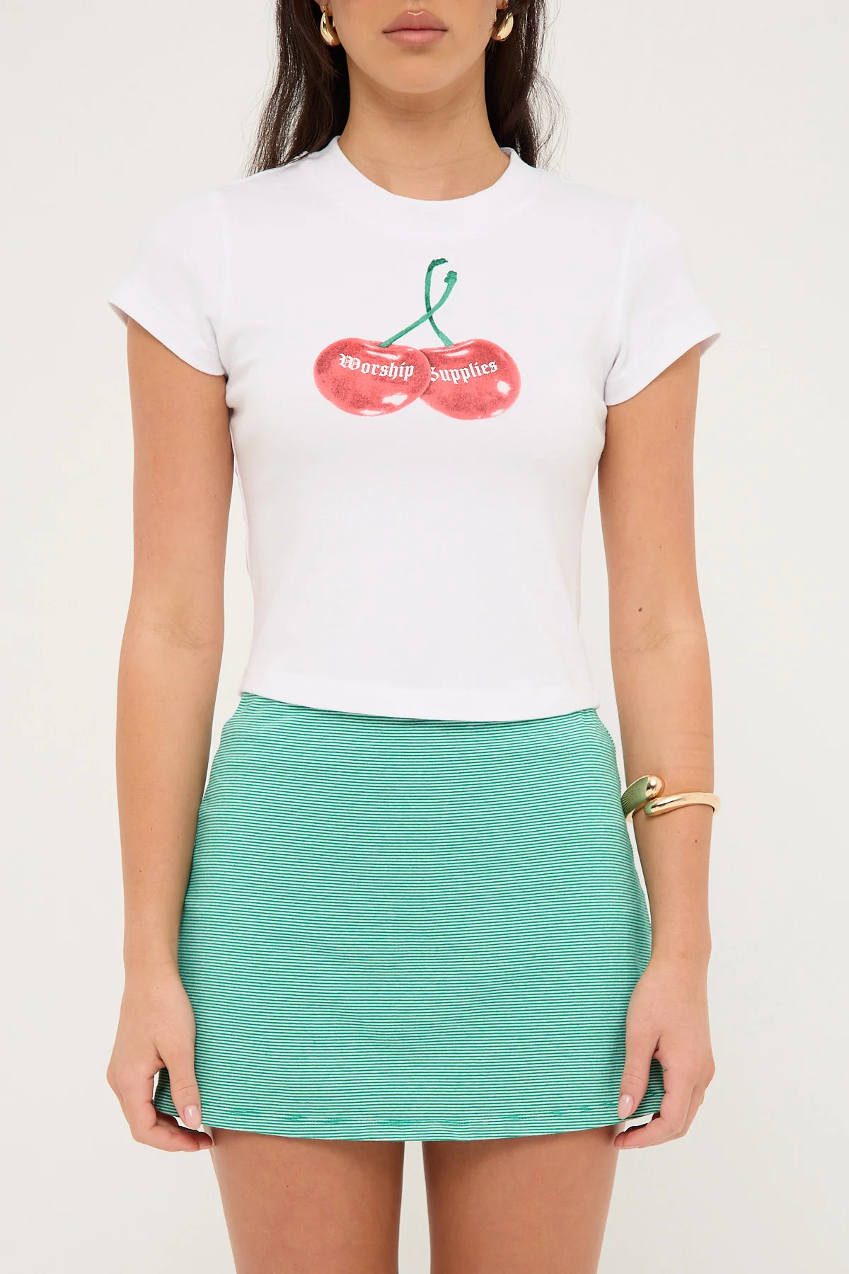 Worship Cherio Teeny Tee White - Image 6