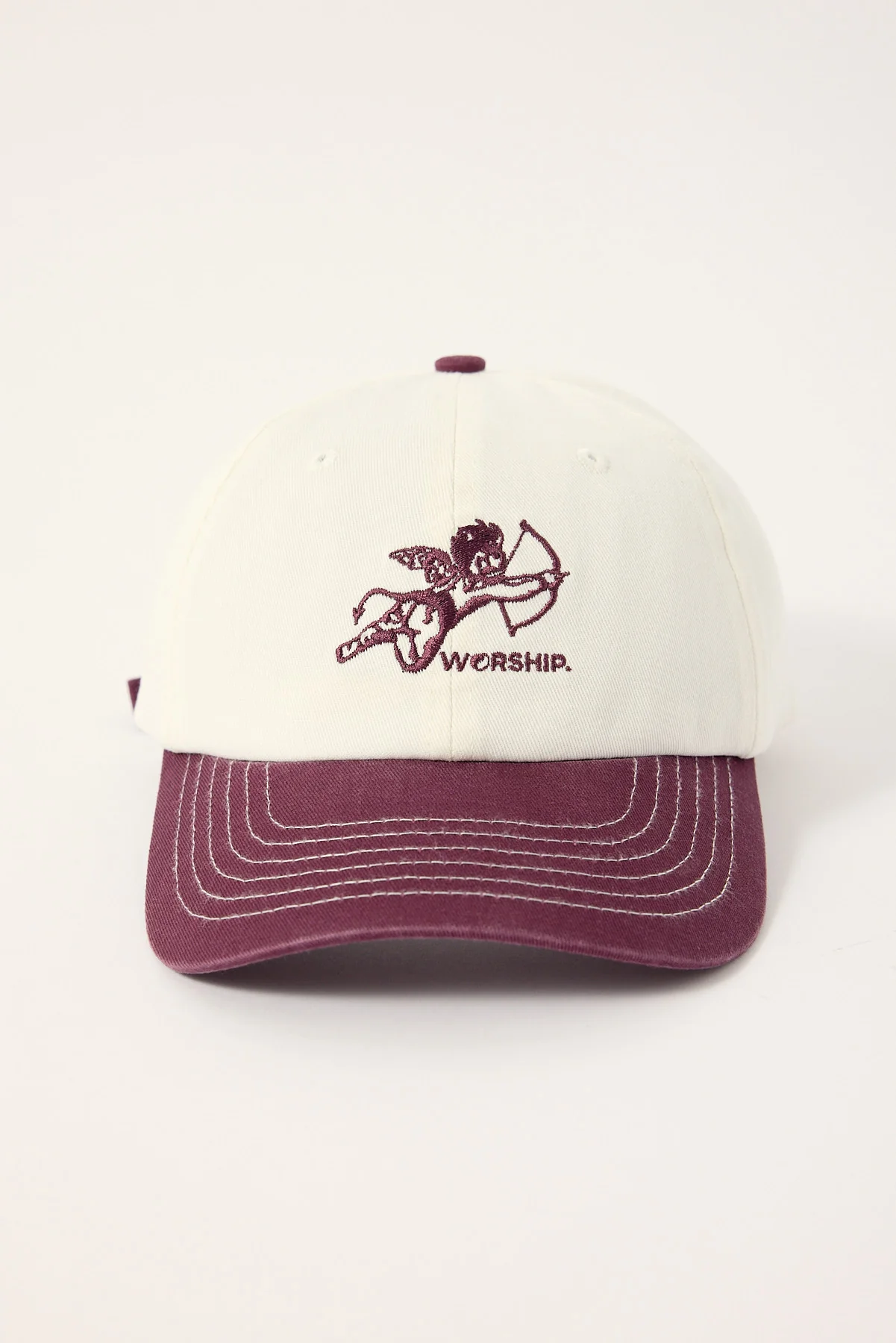 Worship Cherub 6 Panel Hat Blackberry/Cream