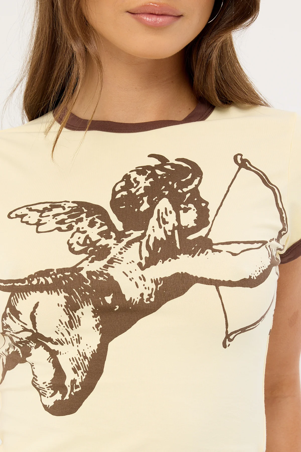 Worship Cherub Cap Sleeve Ringer Lemon Icing - Image 3